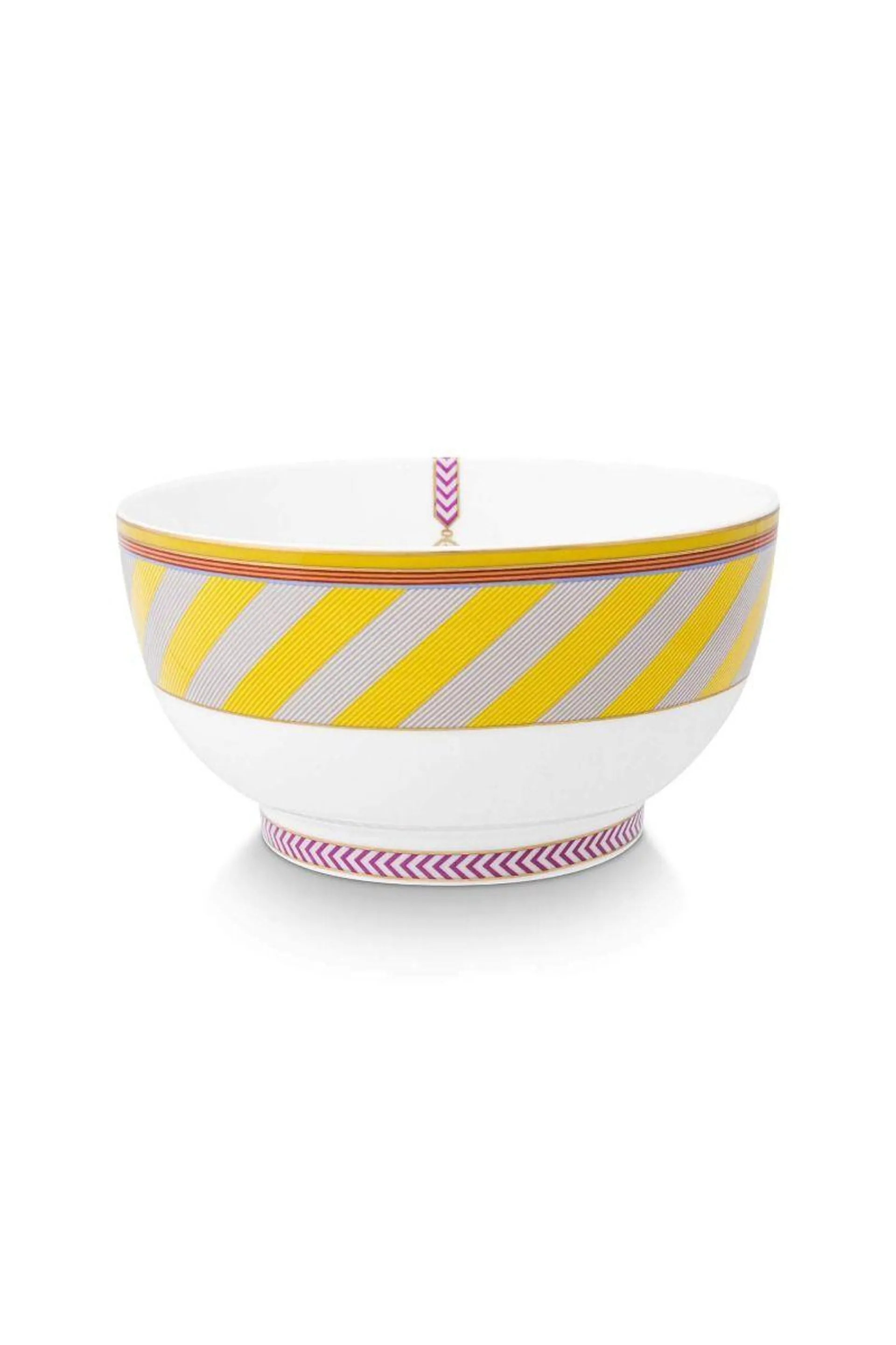 Pip Chique Stripes Kom Geel 20.5cm