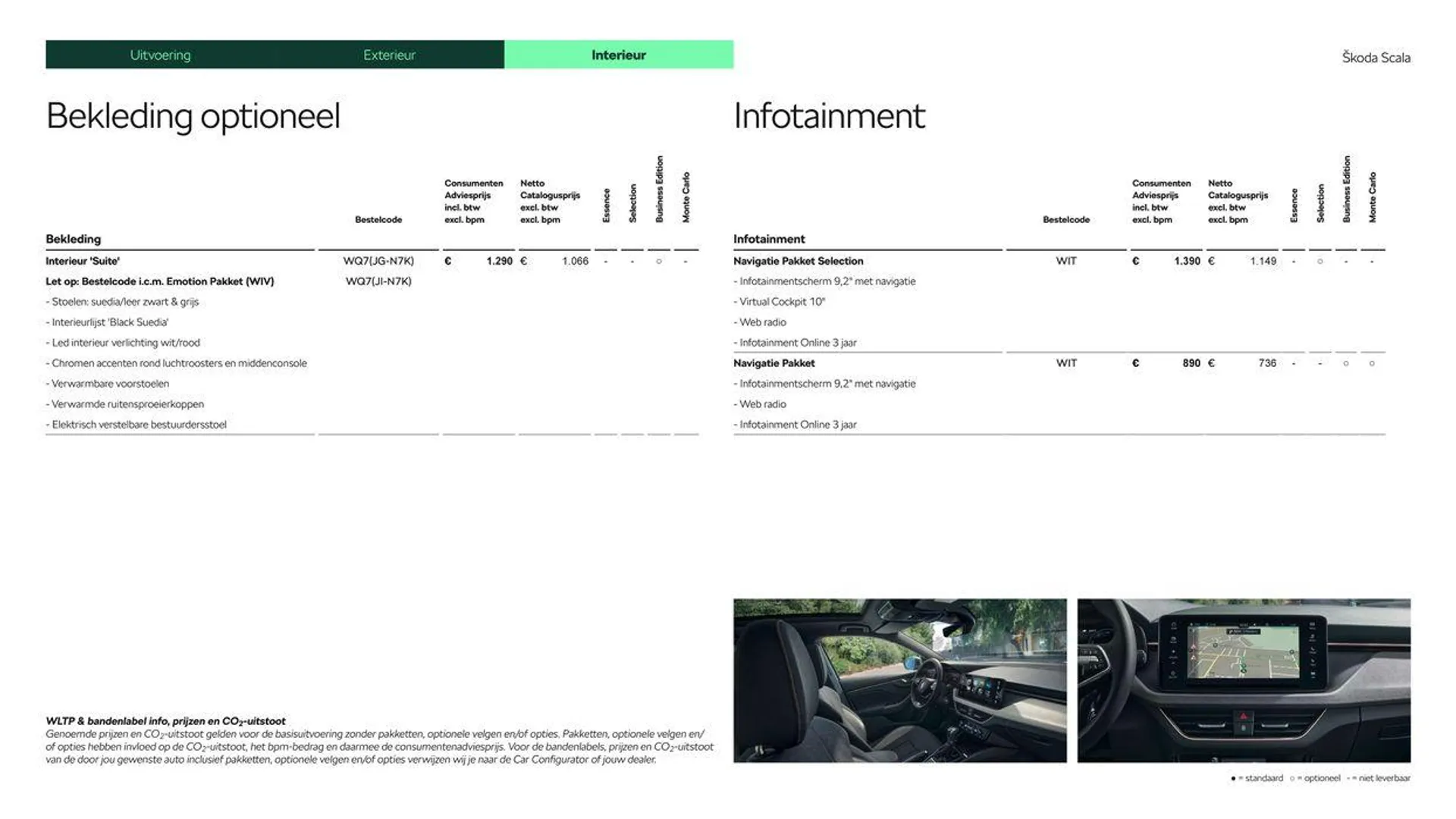 Škoda Scala prijslijst per 10 januari 2024 van 7 maart tot 7 maart 2025 - Folder pagina 13