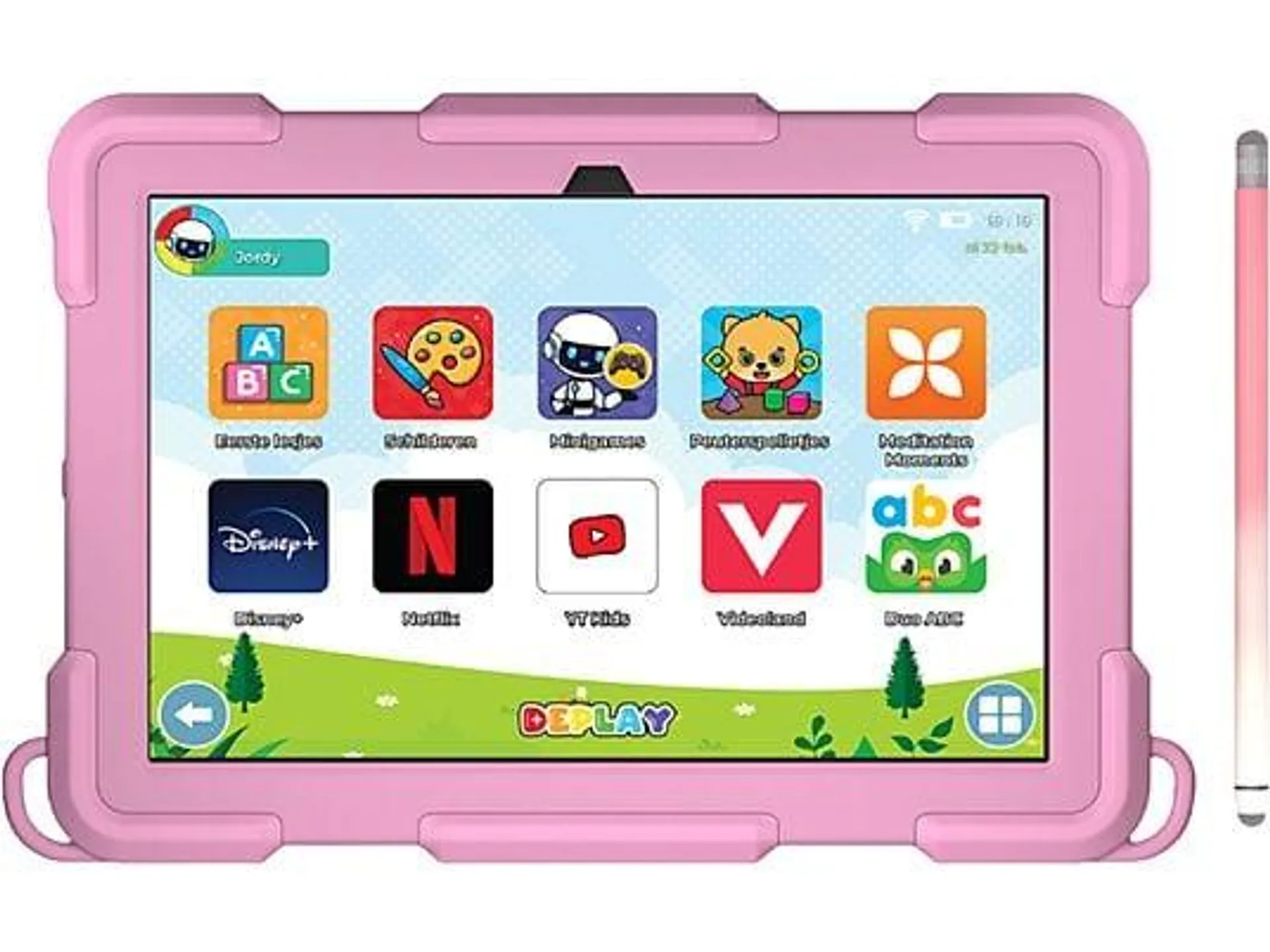 DEPLAY Kids Tablet PRO 4 - 10 inch - 128 GB - Roze - Wifi + 5G