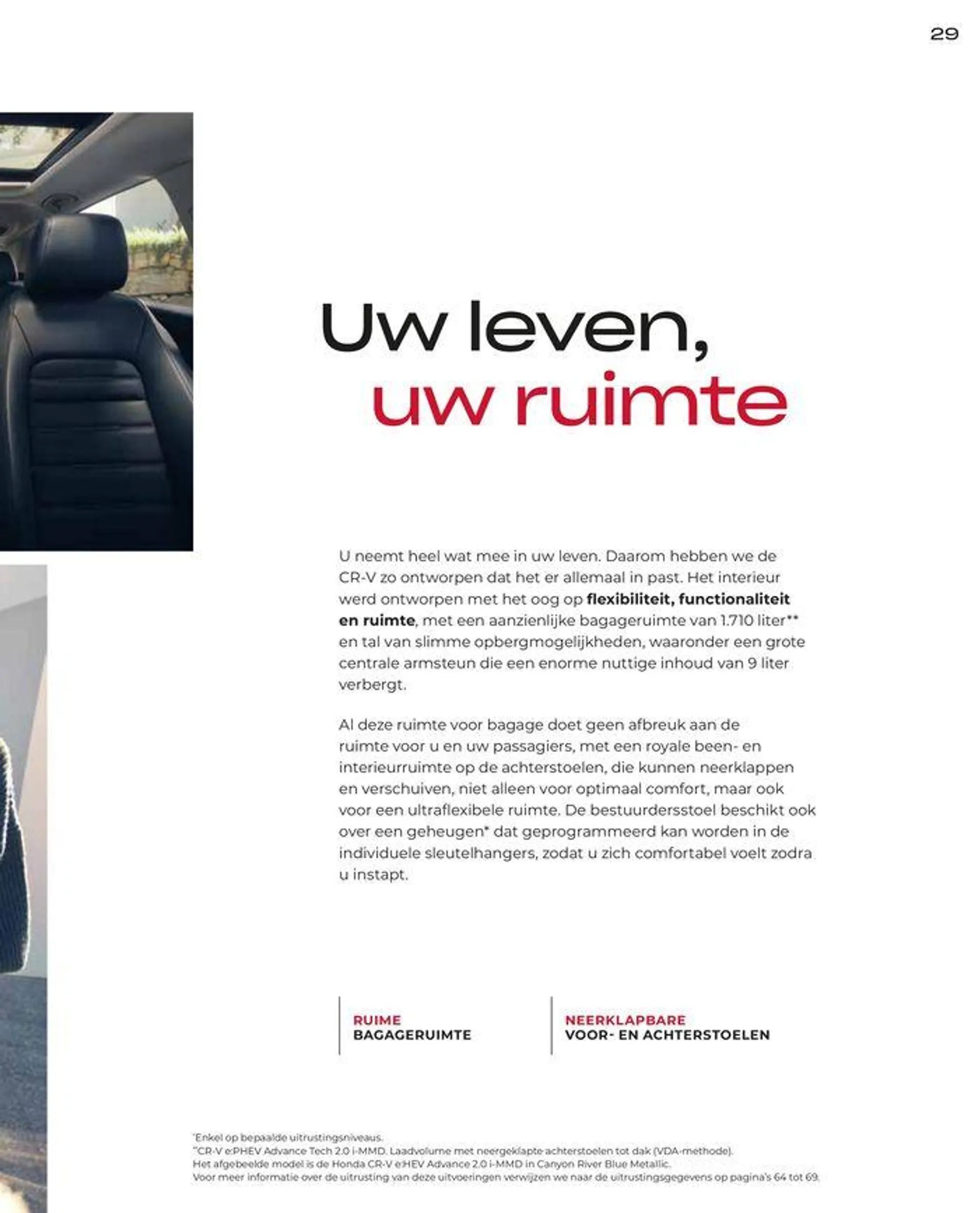 Honda CR-V e:HEV &amp; e:PHEV — Brochure van 28 juni tot 12 juli 2024 - Folder pagina 29