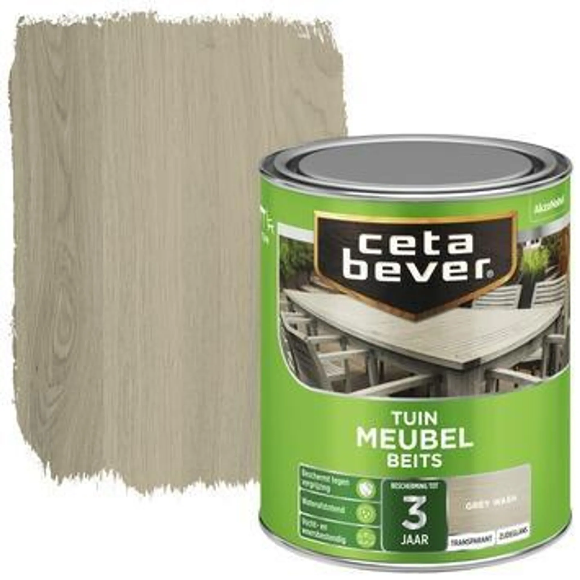 Cetabever tuinmeubelbeits grey wash 750 ml