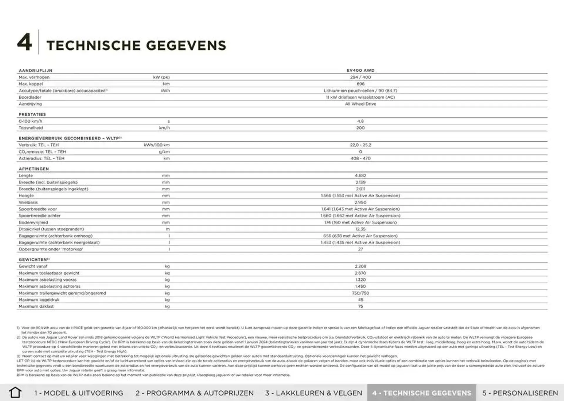 Jaguar I-PACE van 20 november tot 30 juni 2025 - Folder pagina 12