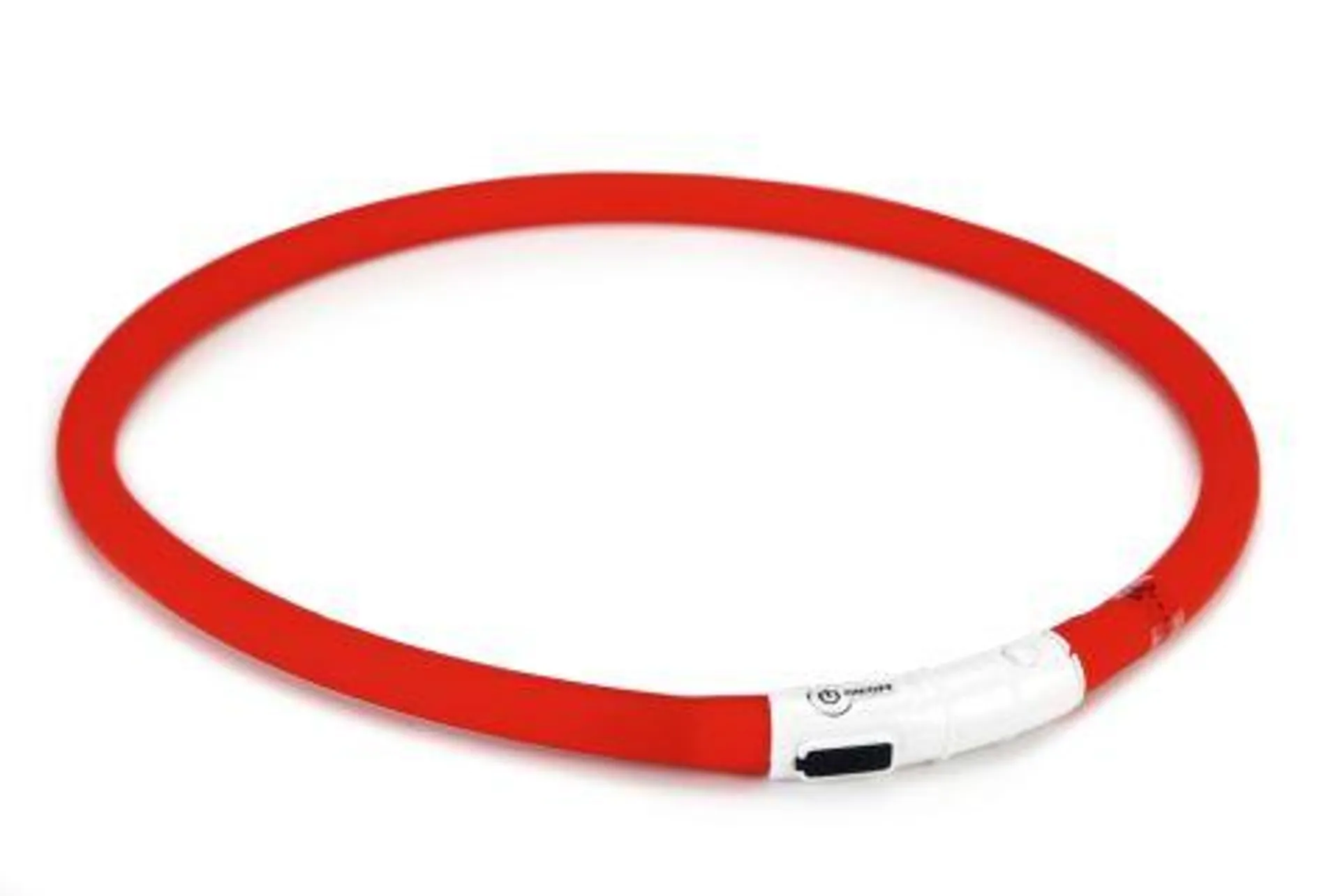 Beeztees Dogini USB - Lichtgevende Halsband - Hond - Rood - Siliconen - 70cm x 10mm