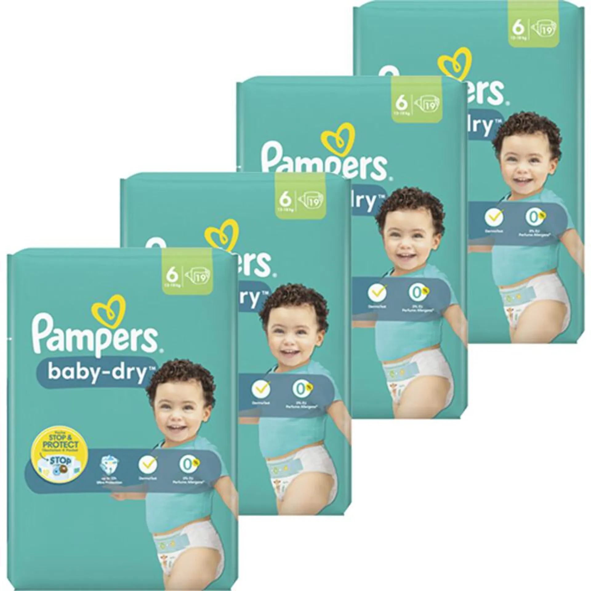 Pampers Baby Dry luiers maat 6 voordeelpakket