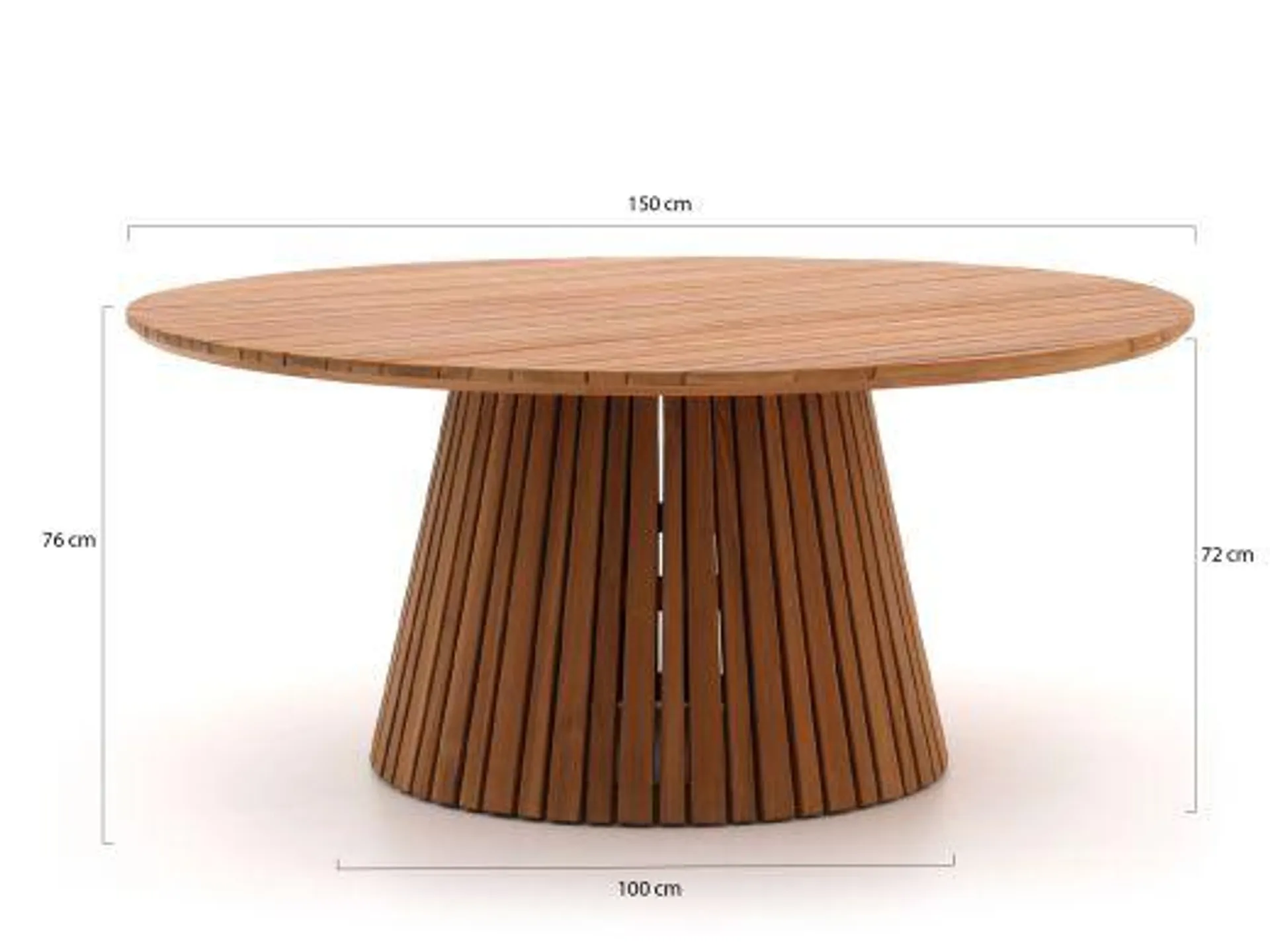 Bellagio Berbaro/Santa Severina ø150cm dining tuinset 6-delig stapelbaar