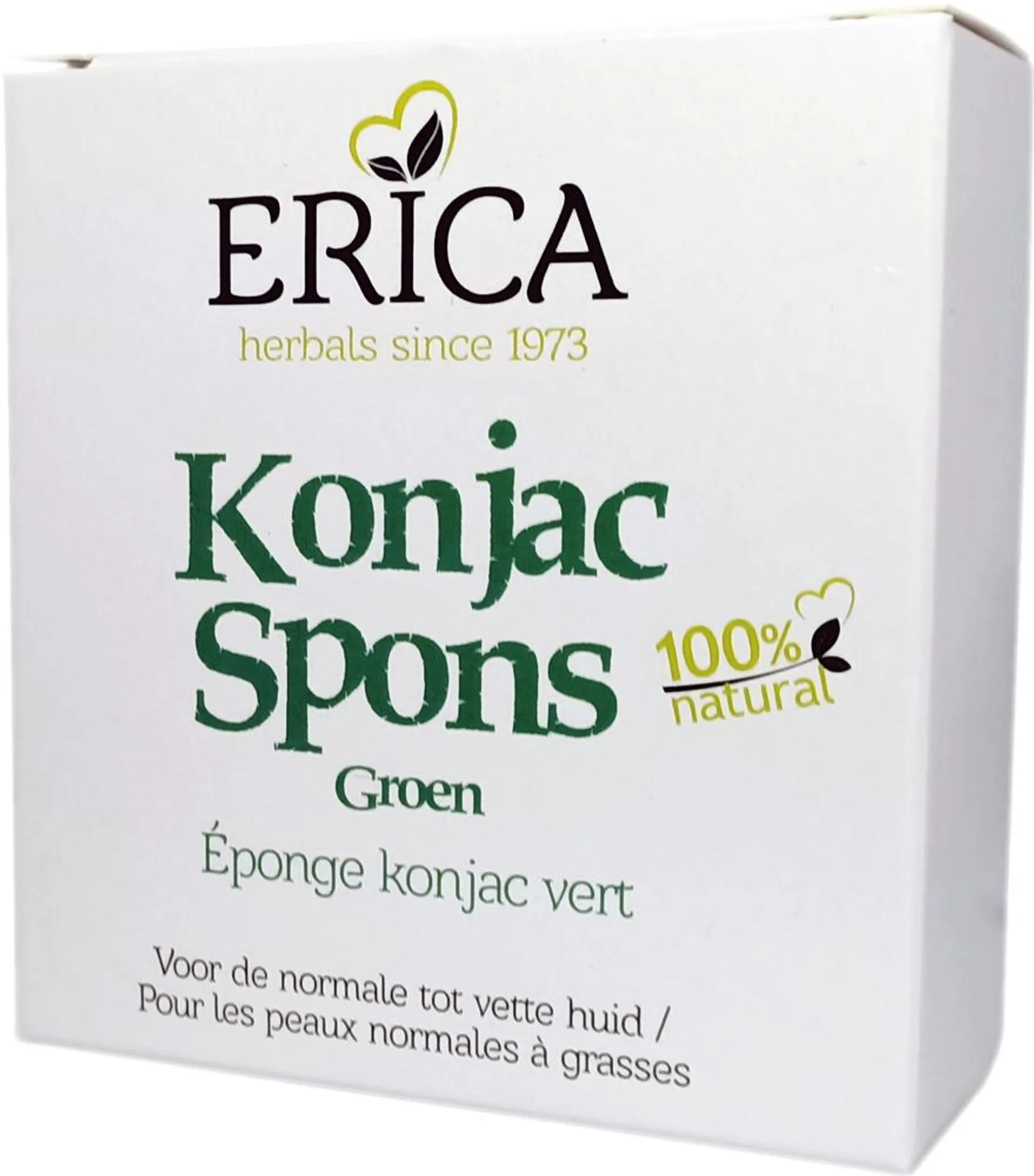 KONJAC SPONS GROEN 4G