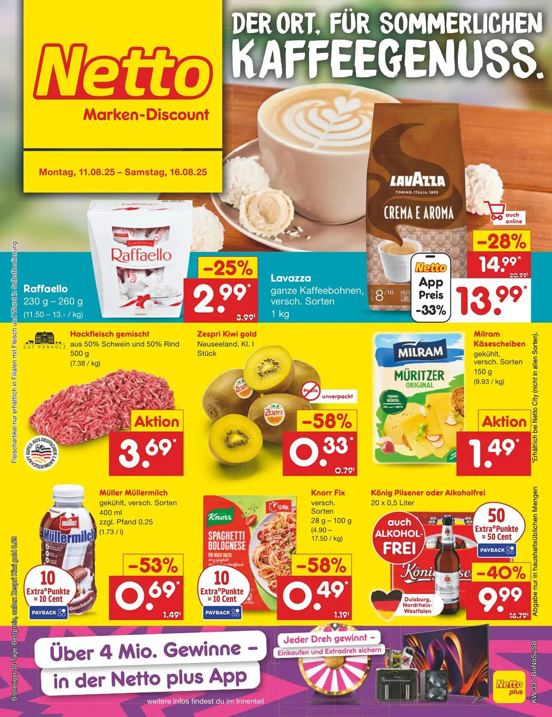 Netto Marken-Discount DE folder van 11 augustus tot 16 augustus 2025 - Folder pagina 1
