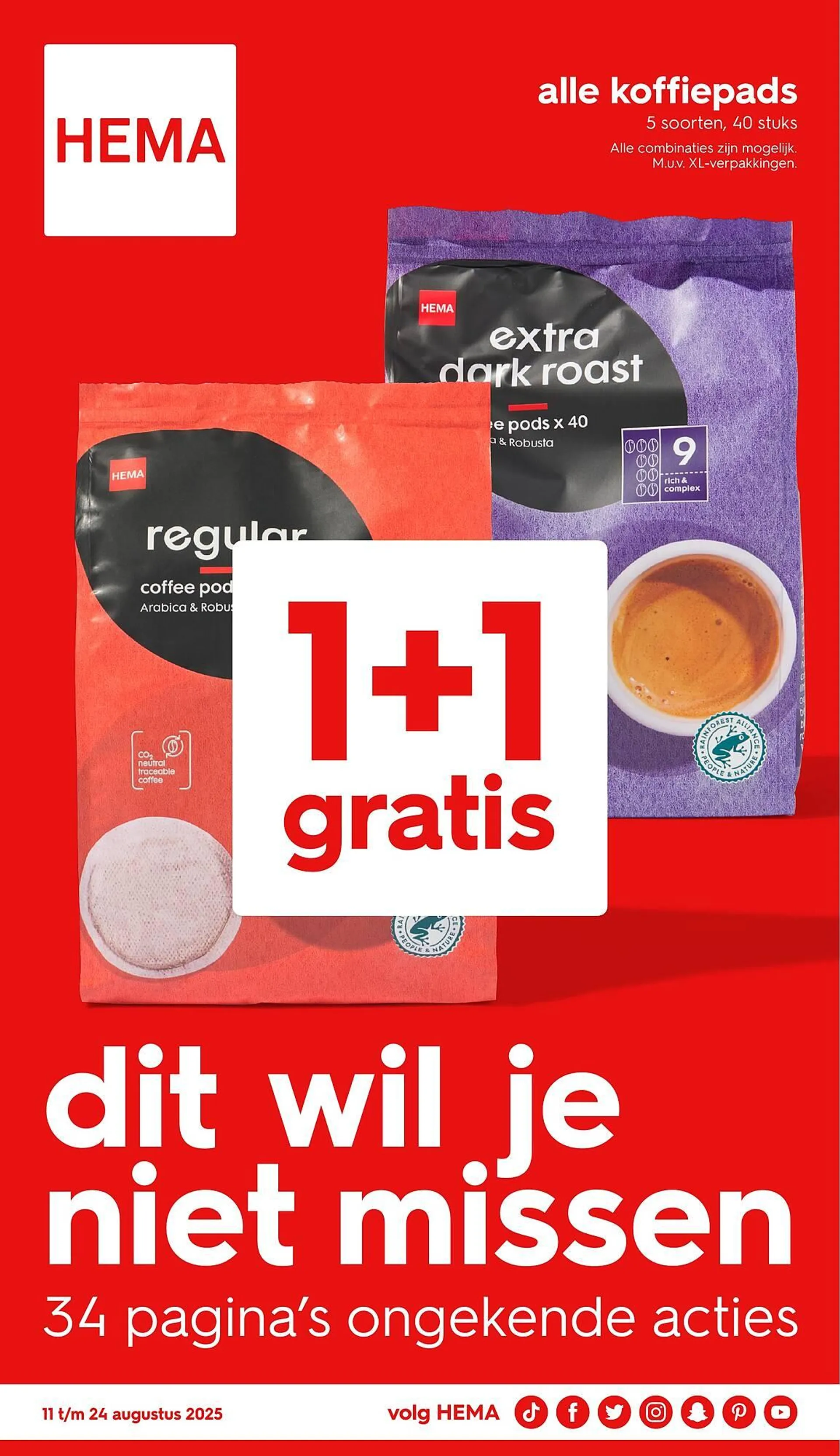 HEMA folder van 11 augustus tot 24 augustus 2025 - Folder pagina 1