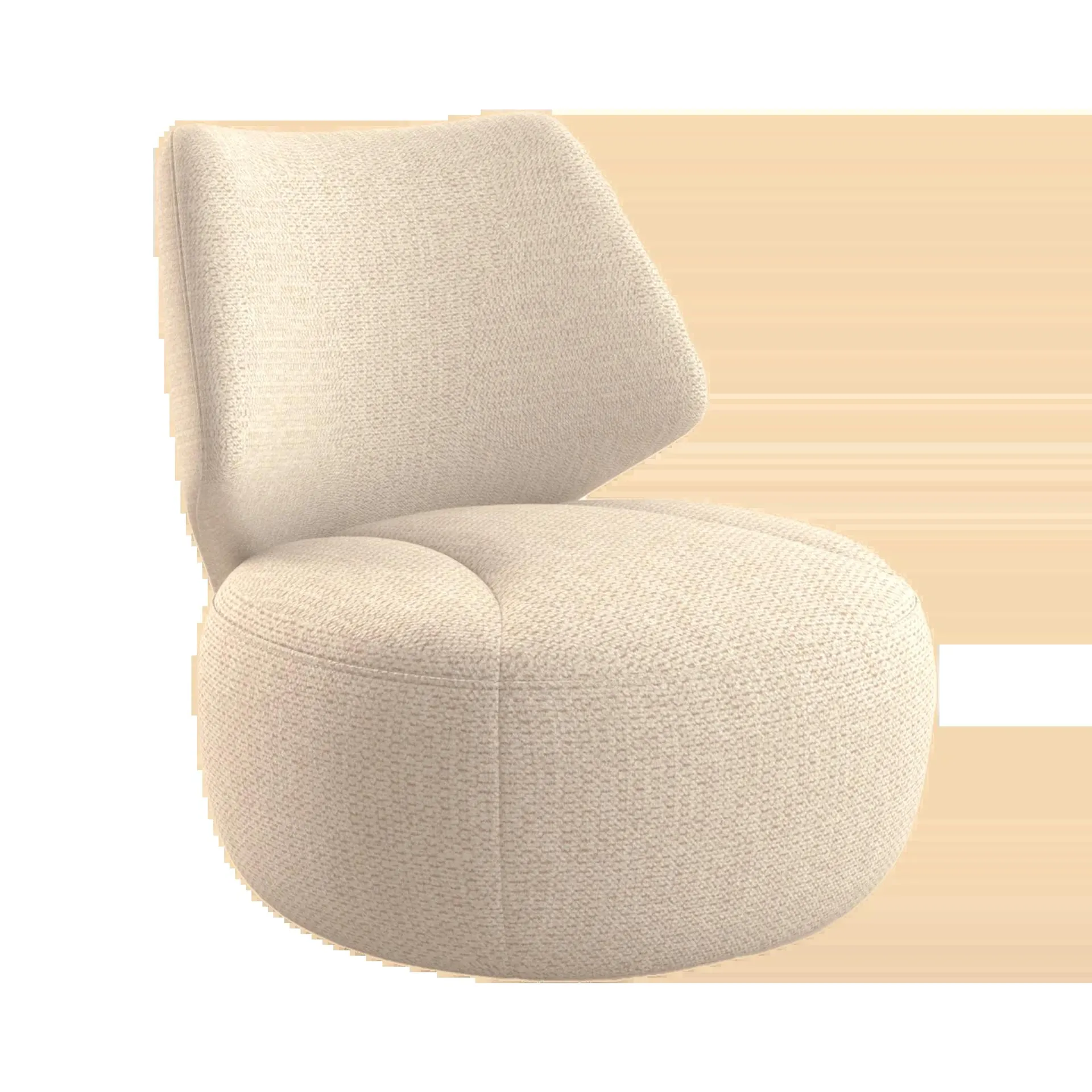 Draaifauteuil Zelia - Aragon Creme