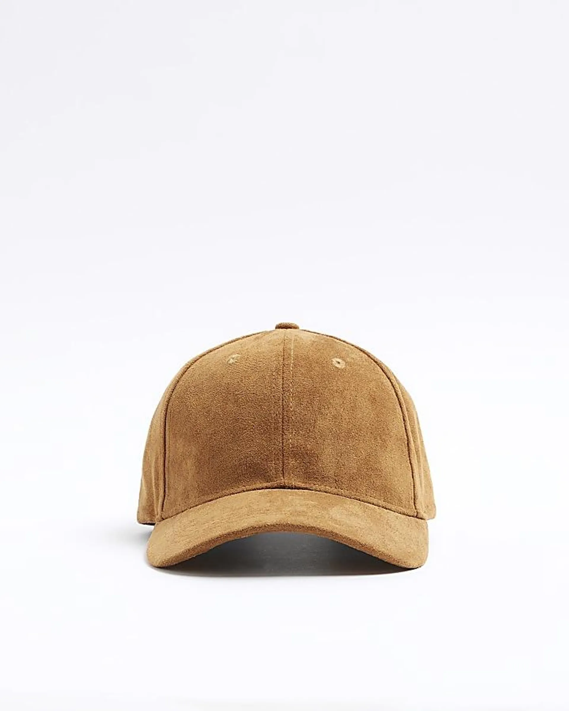 Brown suedette cap