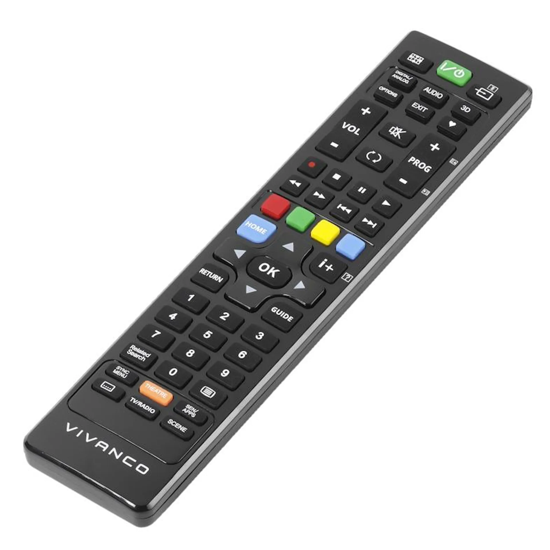 Sony 2000 universele TV-afstandsbediening voor PC 4in1 met Netflix-knop, zwarte kleur