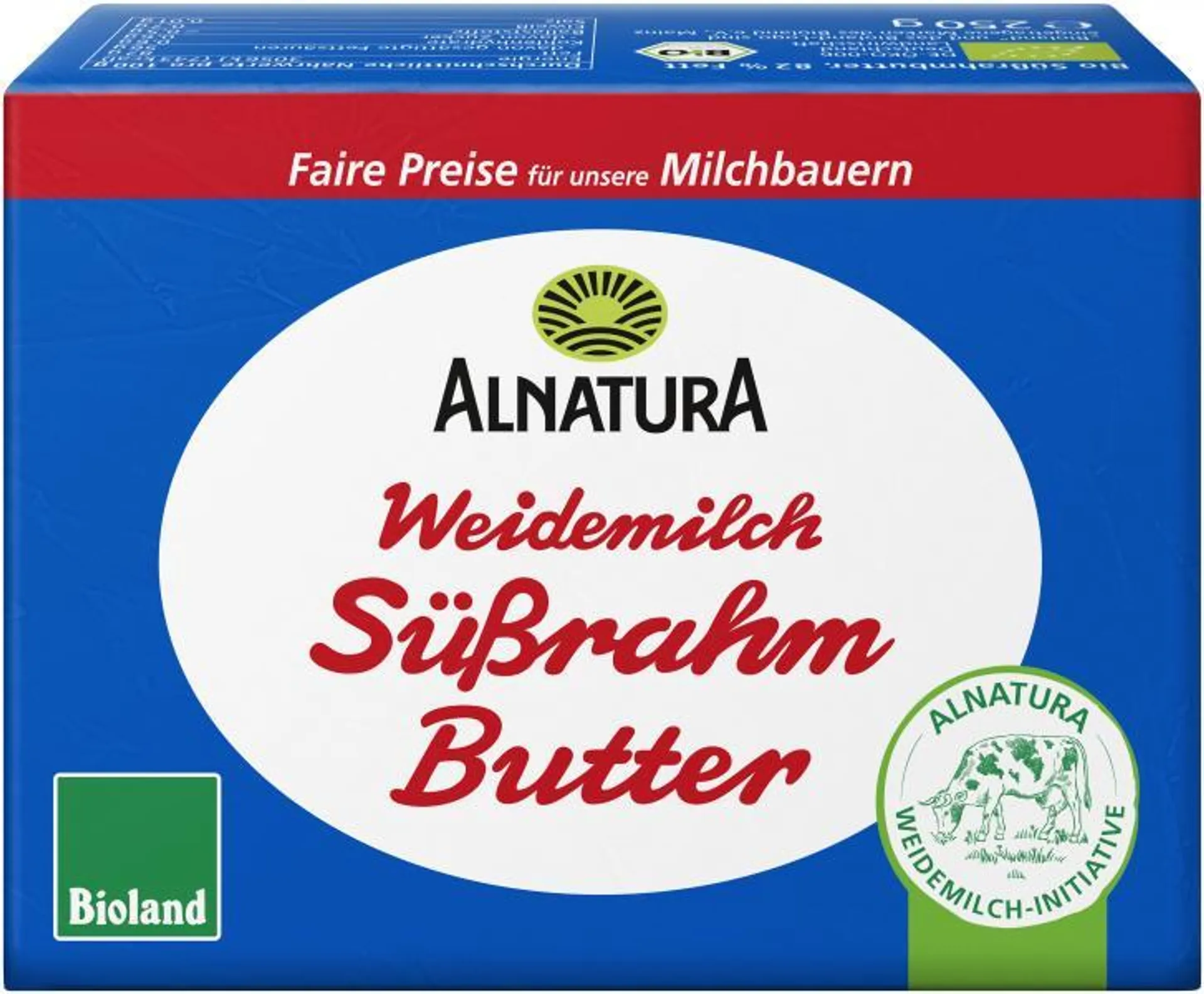 Alnatura Weidemilch Süßrahmbutter