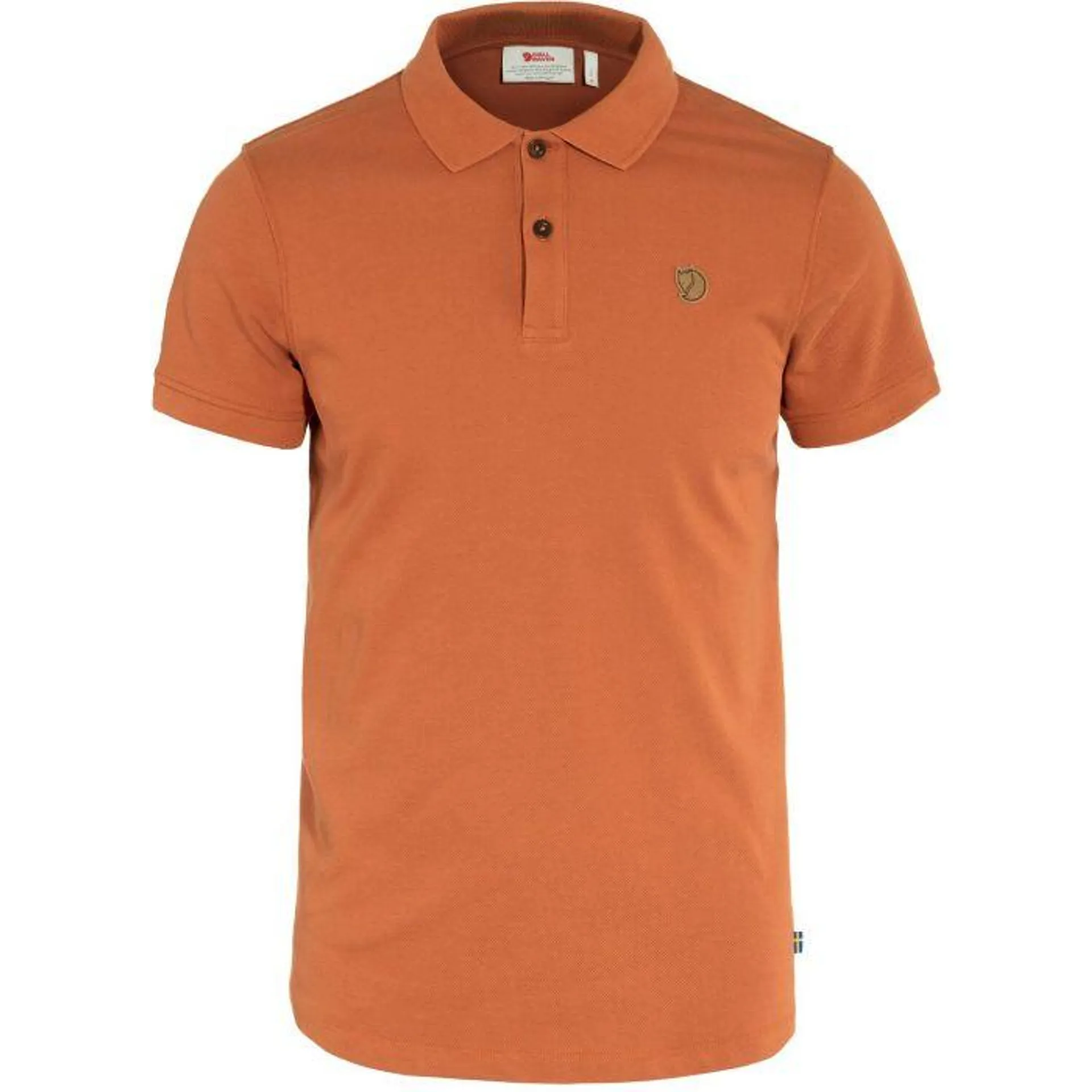 Övik polo heren terracotta brown