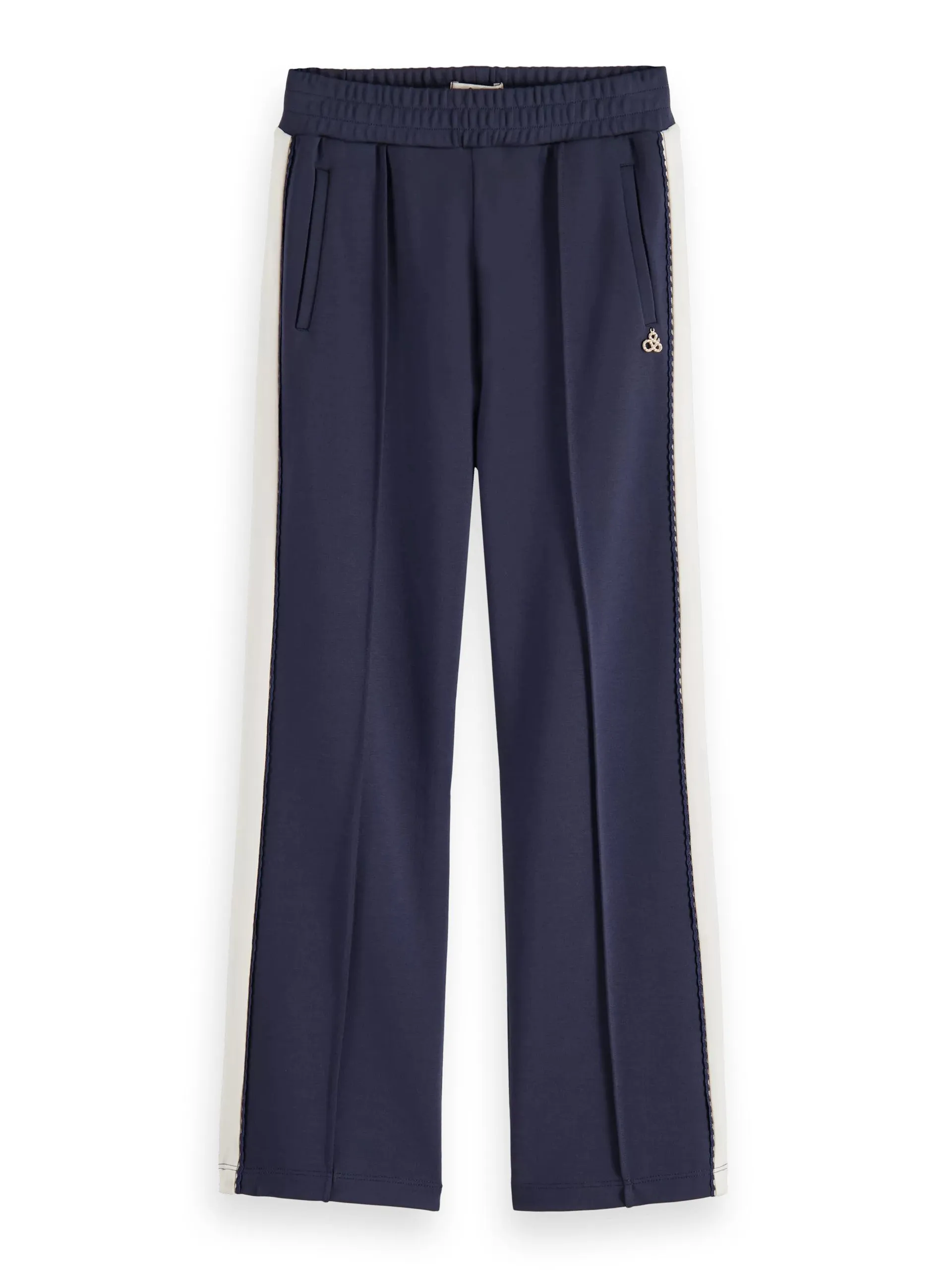 High-rise pleated trousers