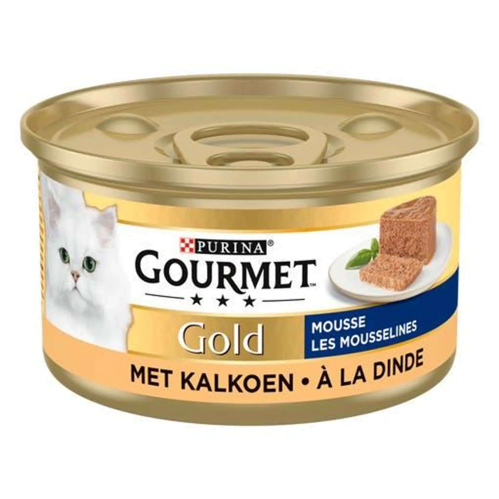 Natvoer voor katten Gold fijne mousse