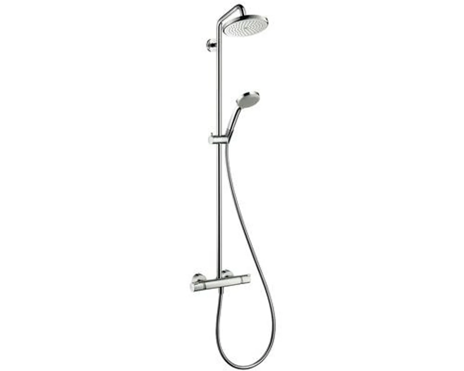 HANSGROHE Regendoucheset Croma 220 Ø22 cm incl. thermostaatkraan 27185000 chroom