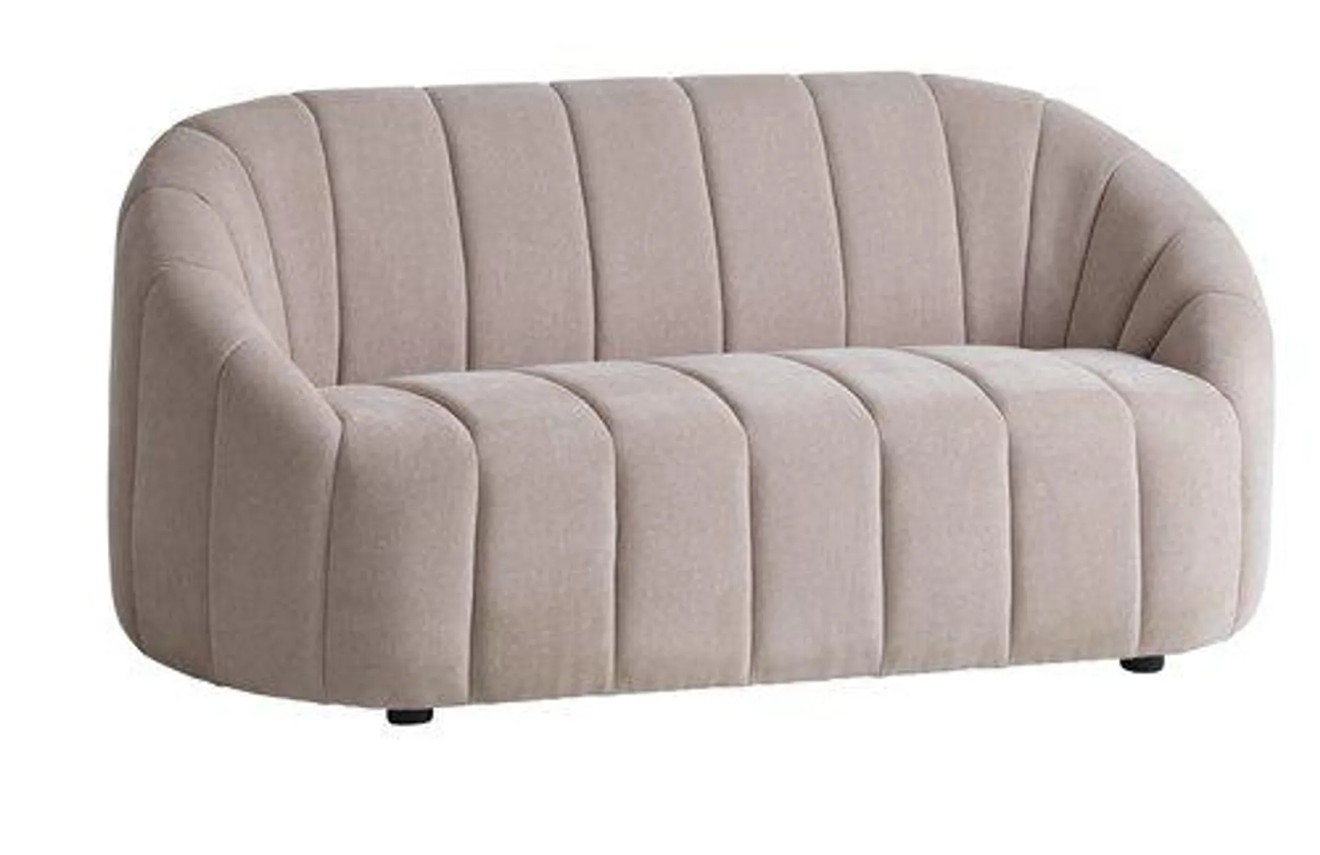 Sofa HUNDIGE 2-Sitzer Stoff beige