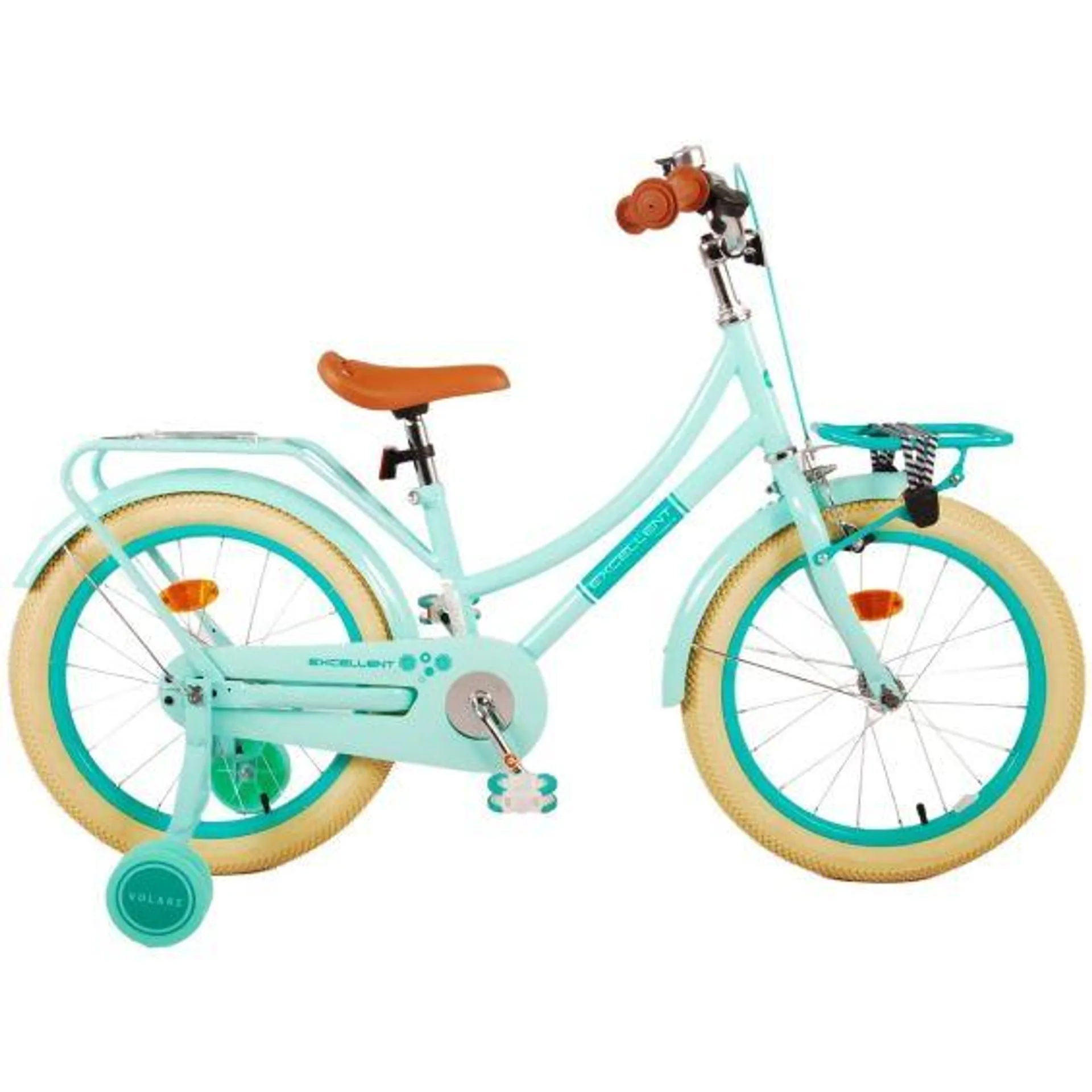 Volare Kinderfiets Excellent 18 inch Groen met voordrager