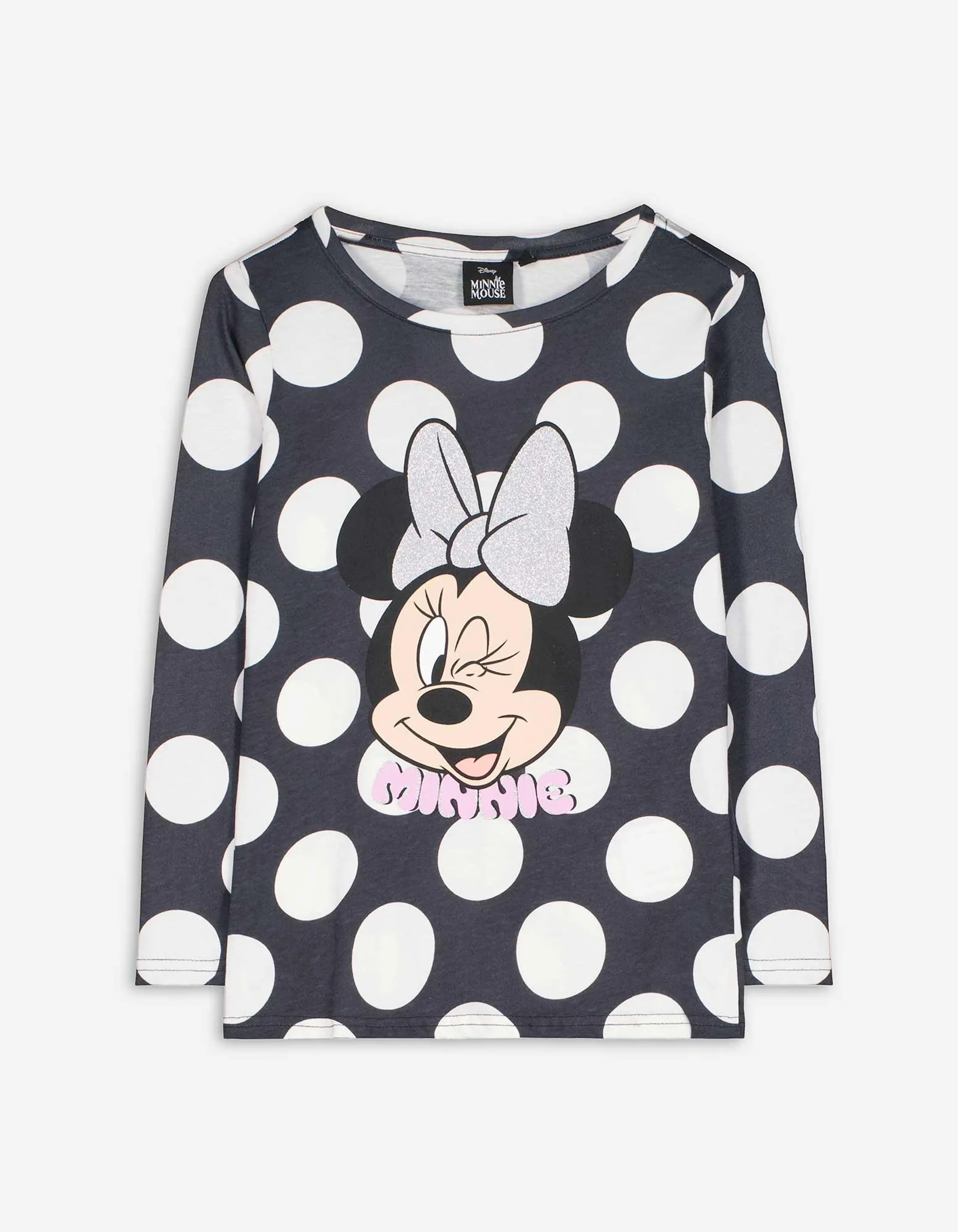 Tričko s dlouhým rukávem - Minnie Mouse - tmave seda