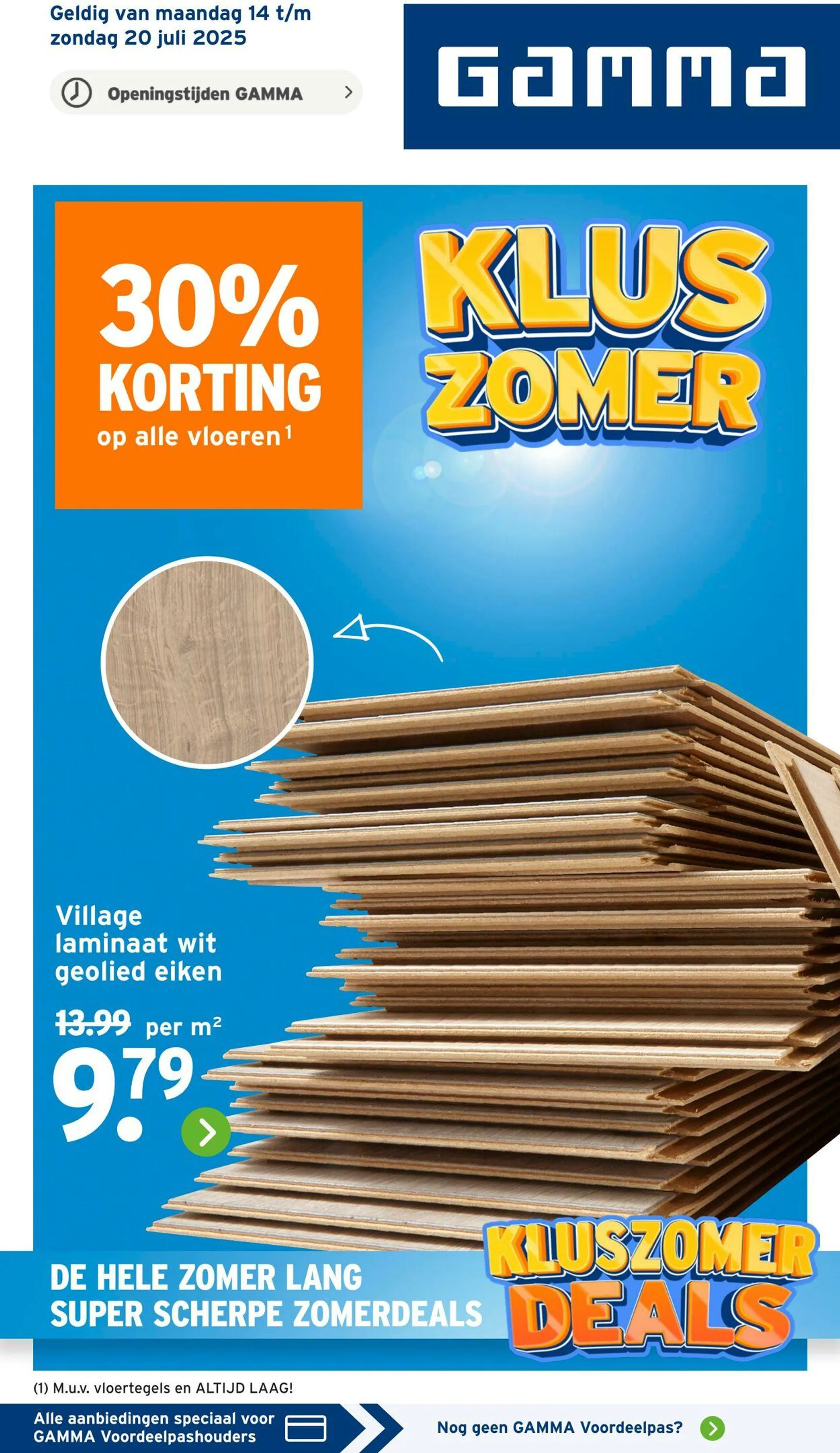 Gamma van 14 juli tot 20 juli 2025 - Folder pagina 1