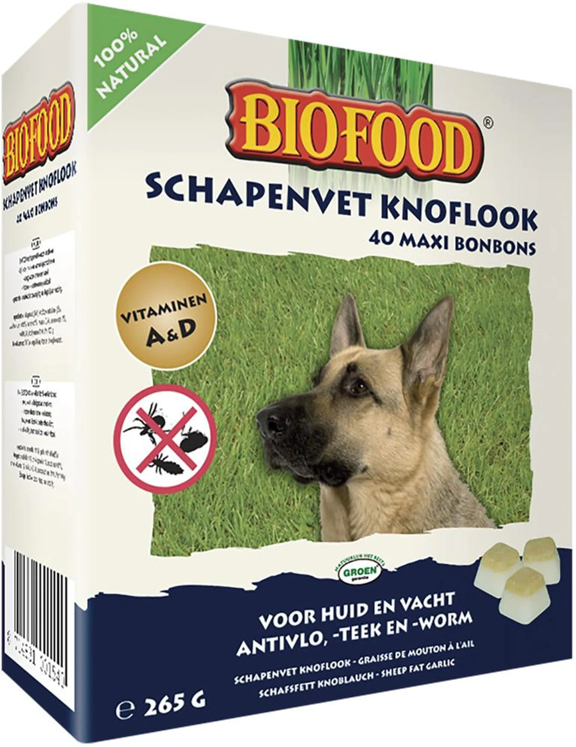 Biofood schaapvet maxi knf&all 40st