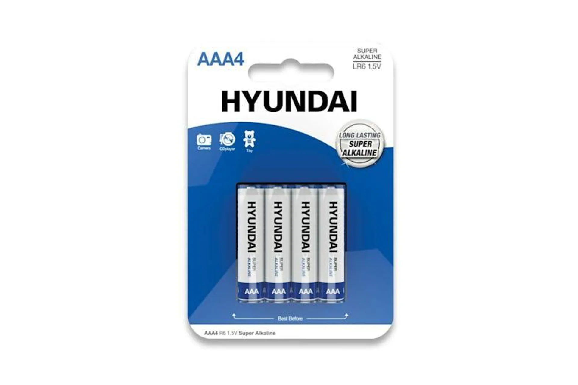 Hyundai Batteries - Super Alkaline AAA batterijen - 4 stuks