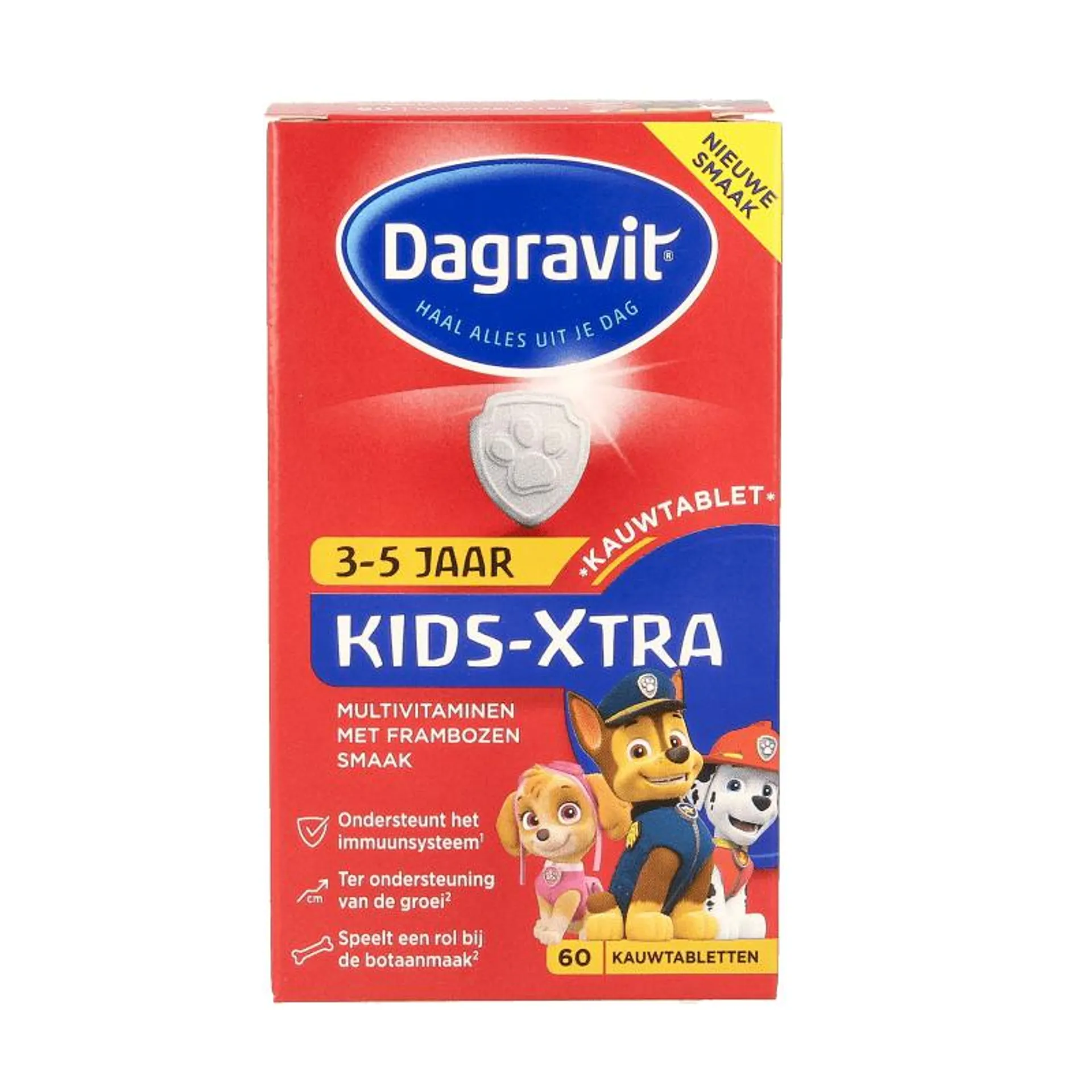 Dagravit Multi kids framboos 3-5 jaar 60 kauwtabletten