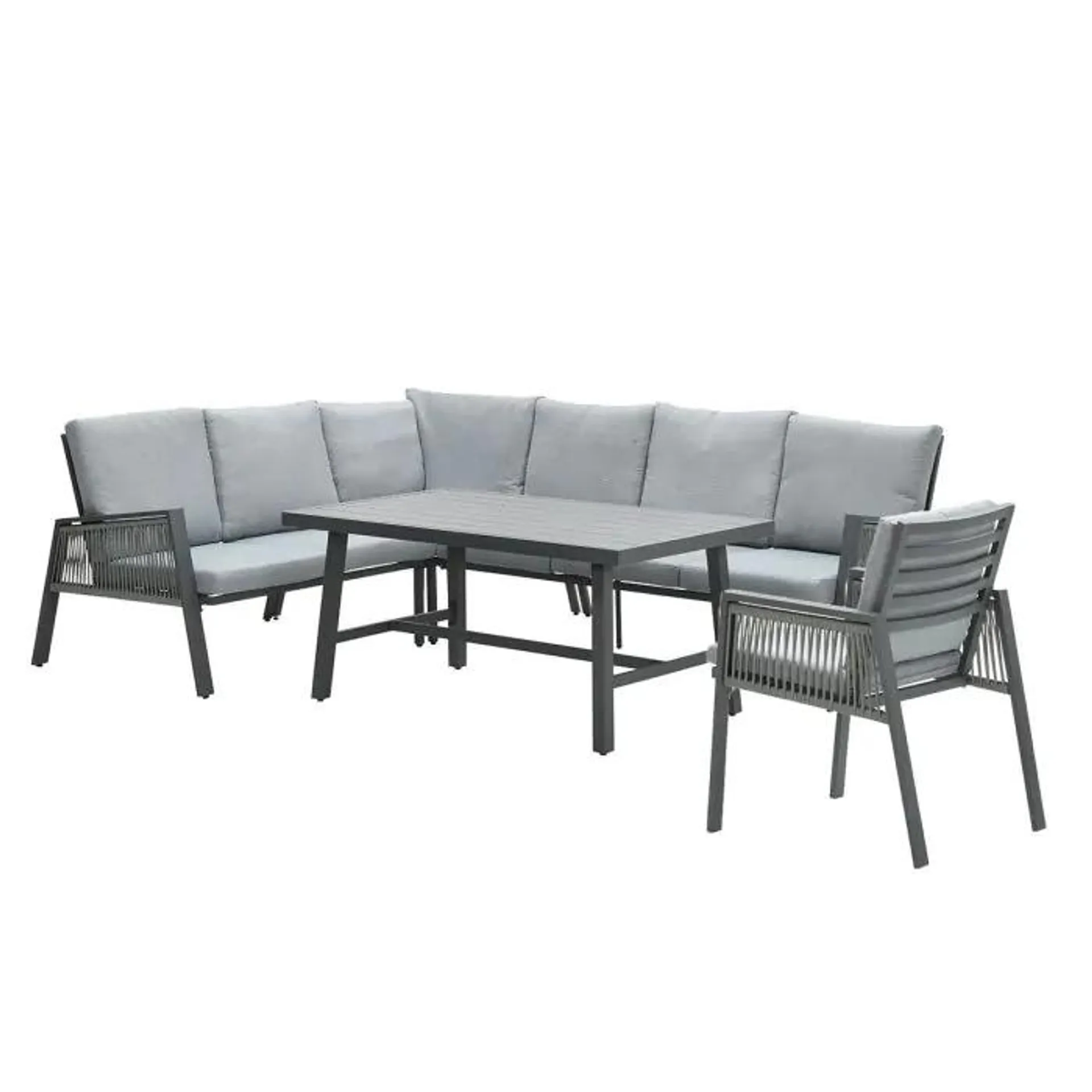 Brendon lounge dining set incl. stoel links - licht grijs