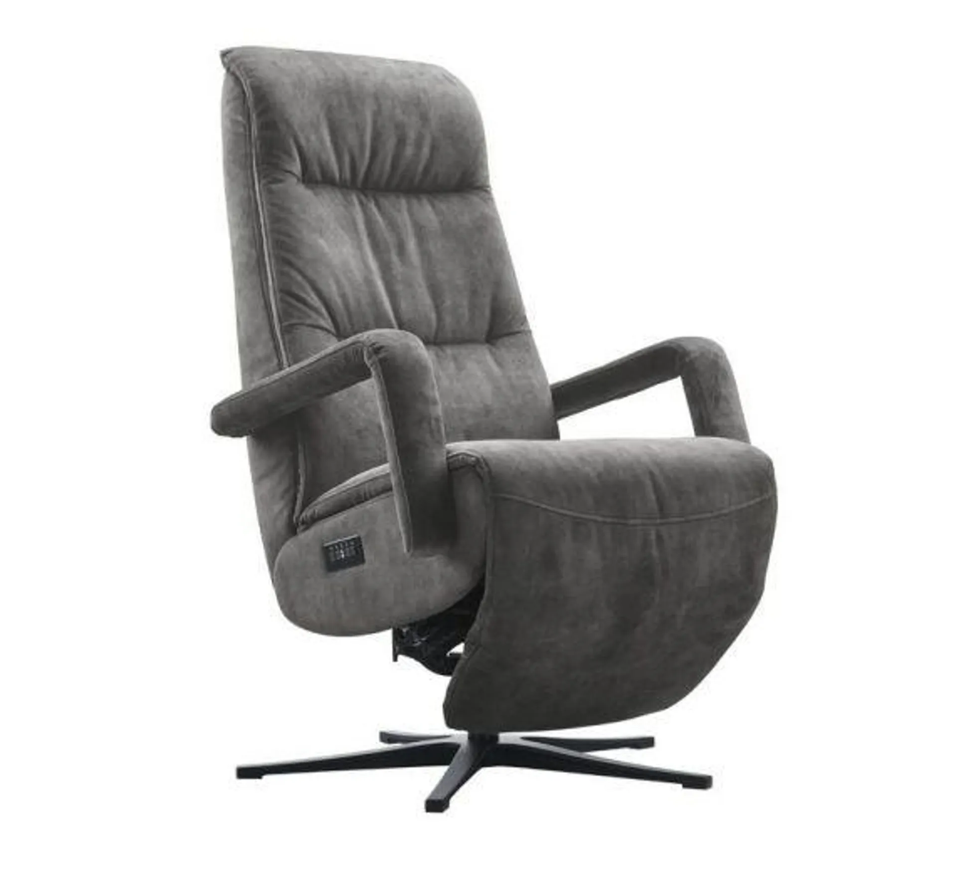 Relaxfauteuil Lontia antraciet Velvet