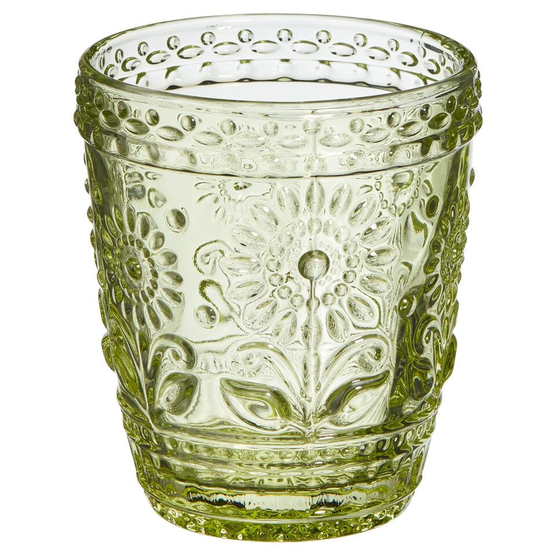 Drinkglas Flower Groen