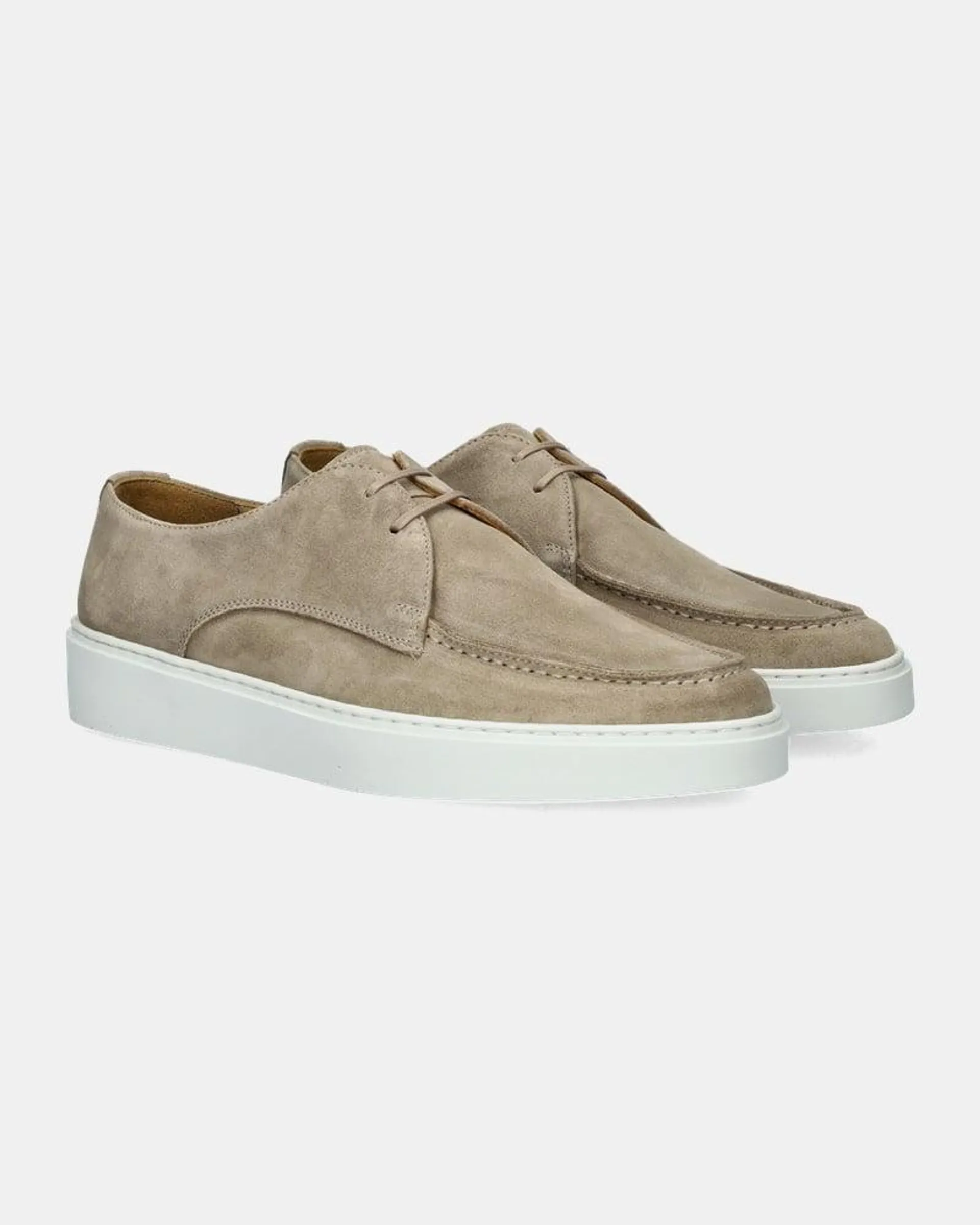 Veterschoenen - beige