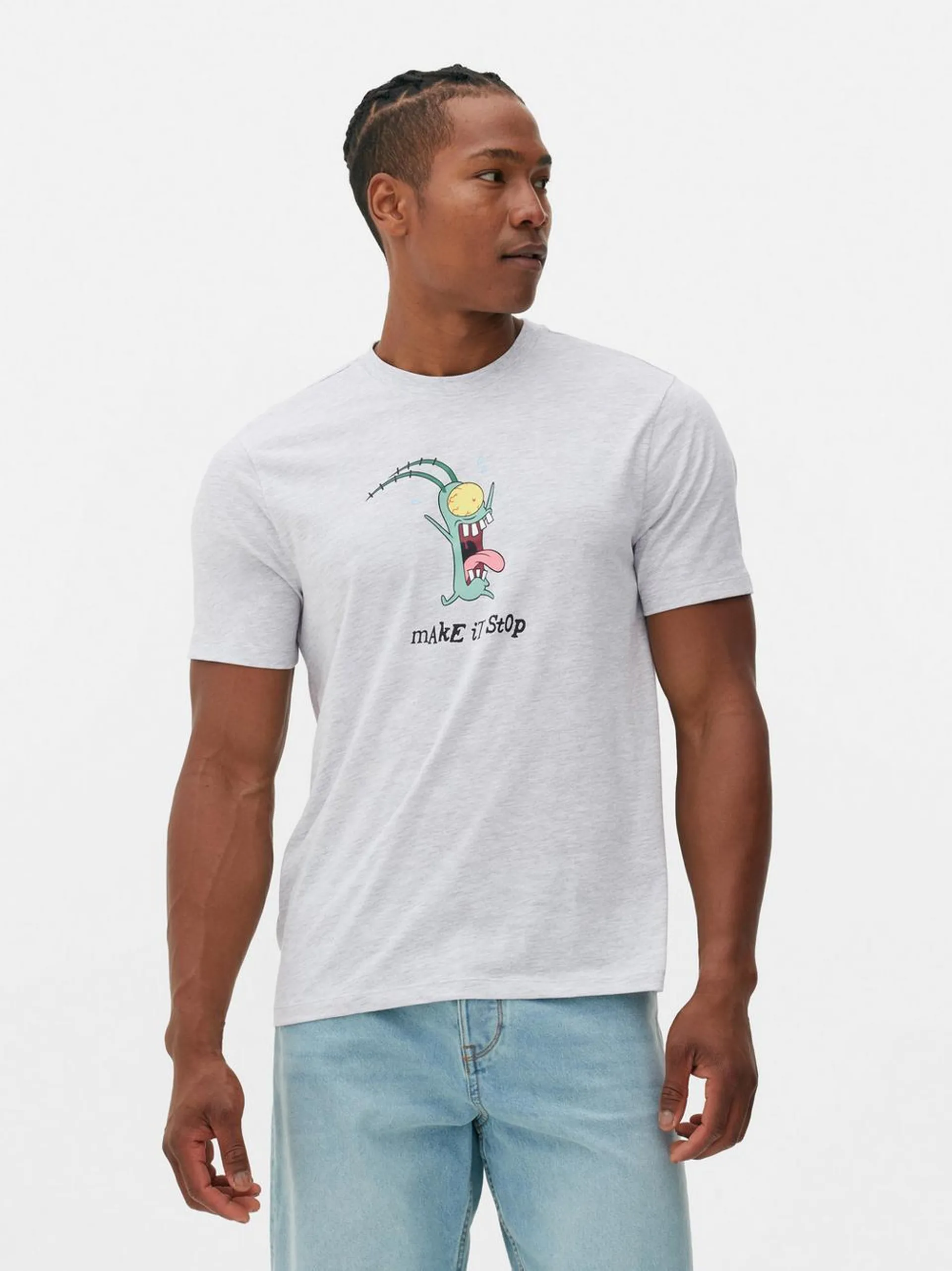 T-shirt met print SpongeBob SquarePants Plankton