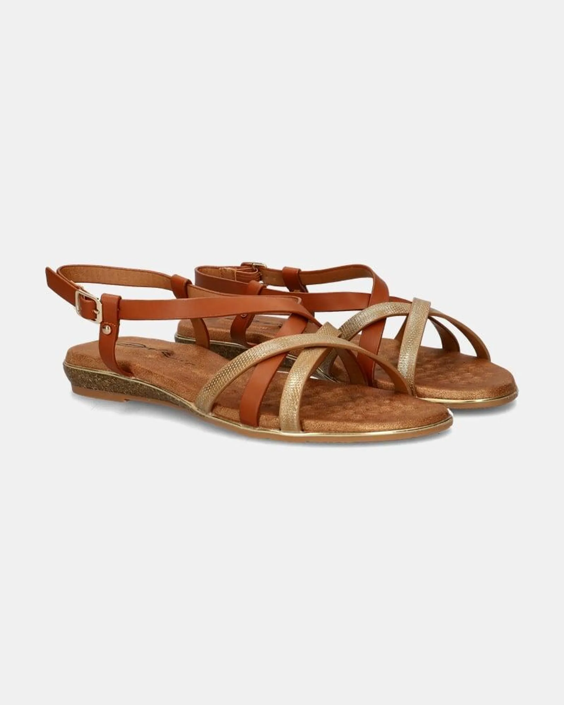 Sandalen - cognac