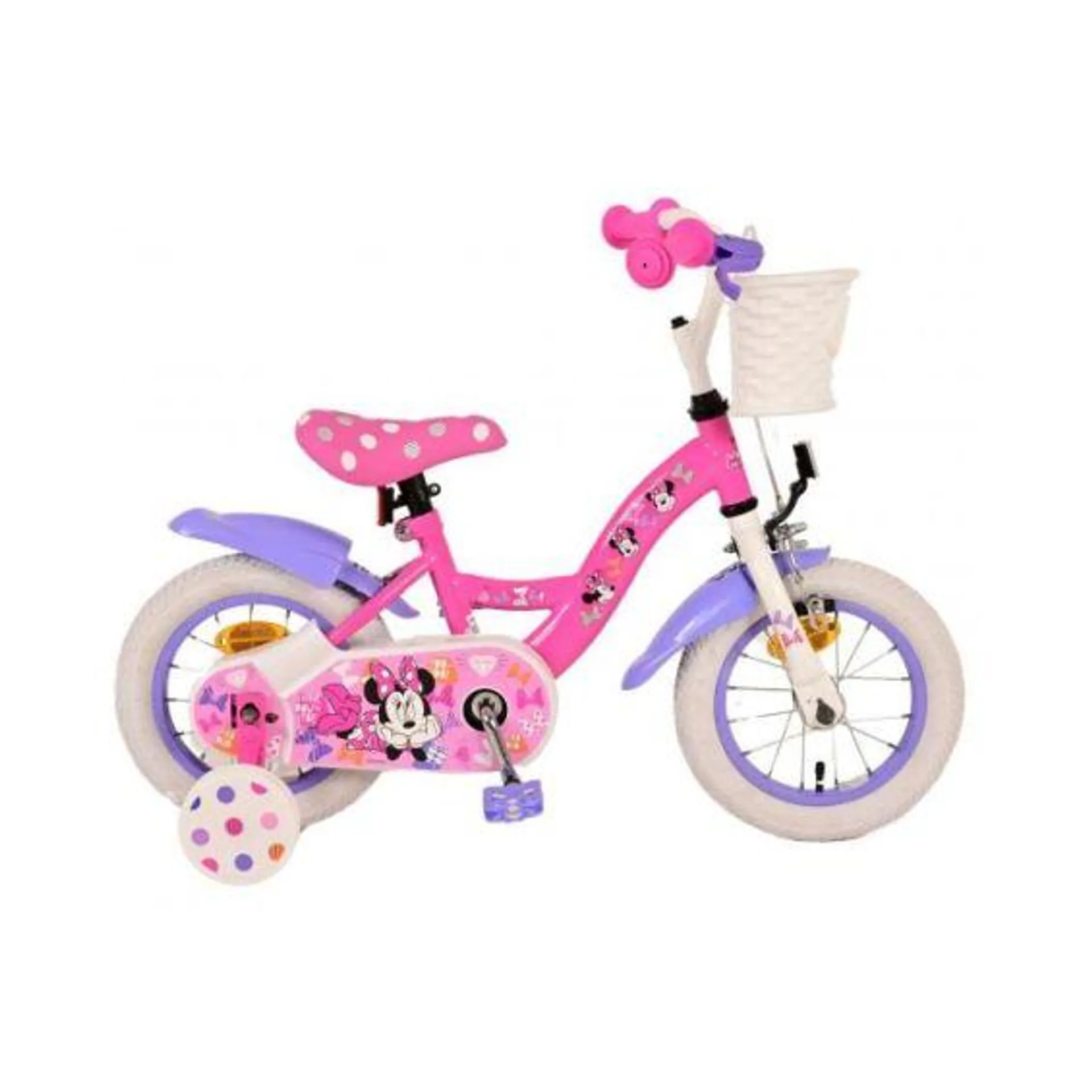 Minnie cutest ever kinderfiets meisjes 12 inch roze 2024