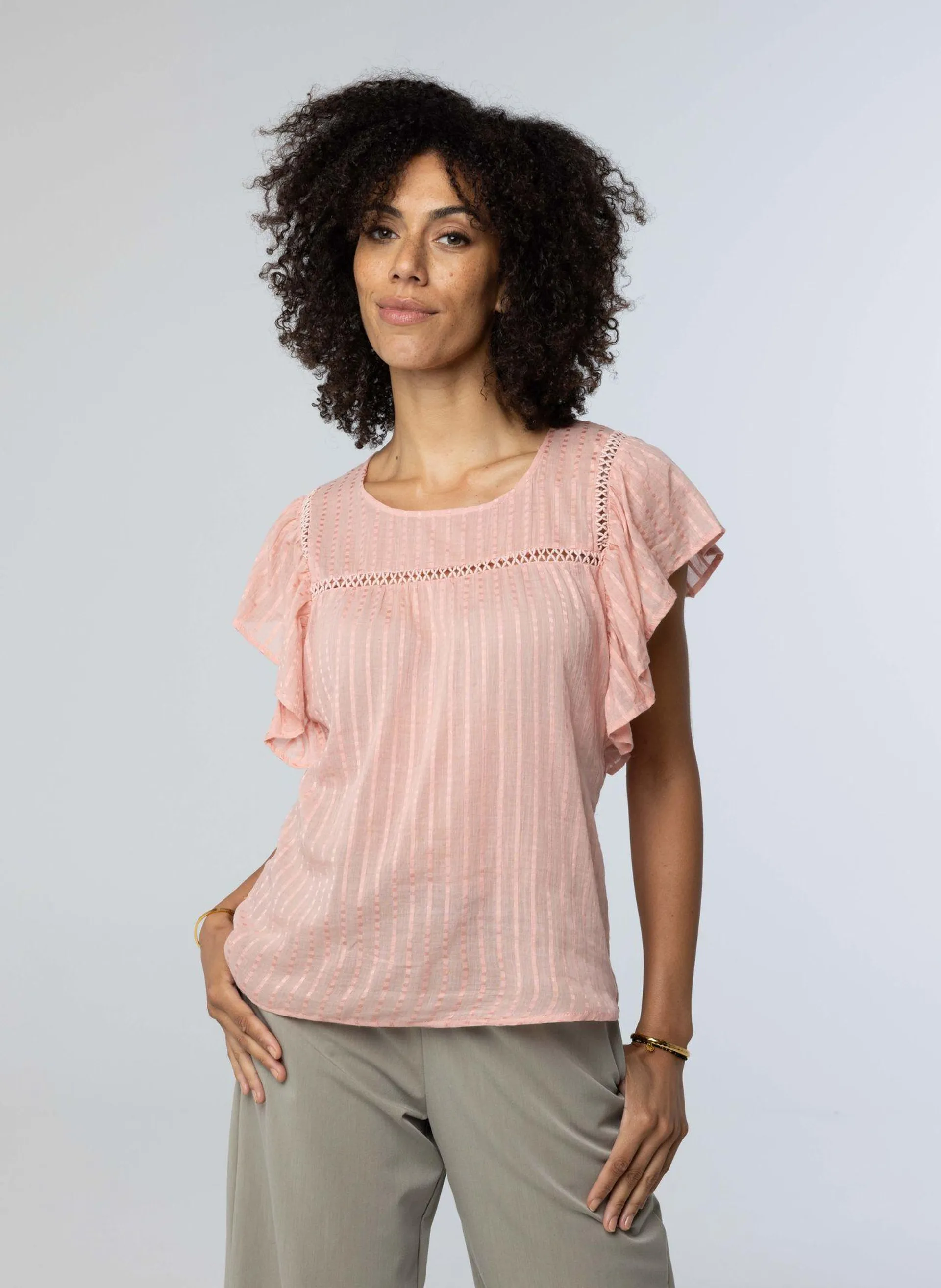 Roze blouse