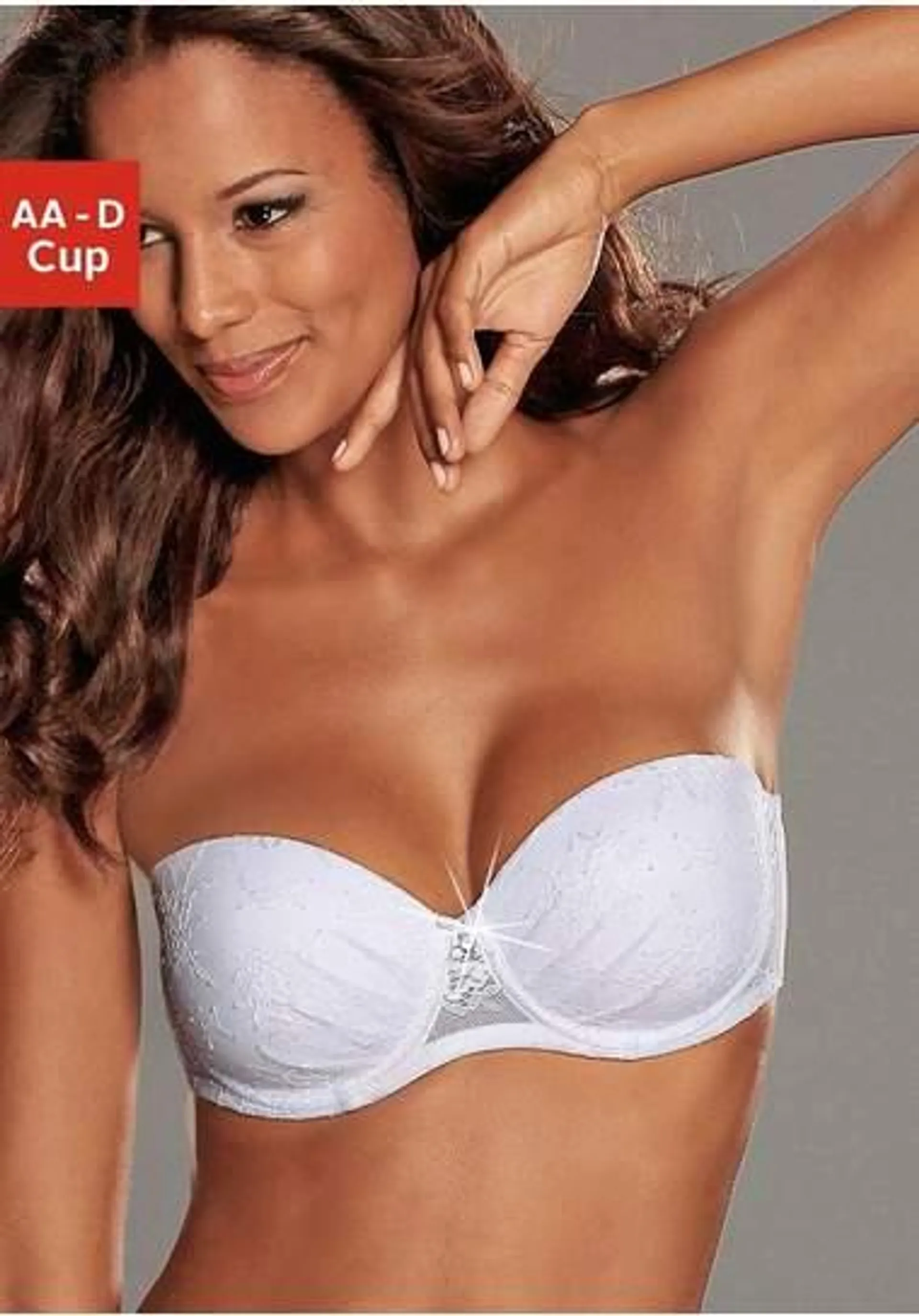 Lascana Push-up-bh Chelina met afneembare, normale en transparante bandjes, ondergoed