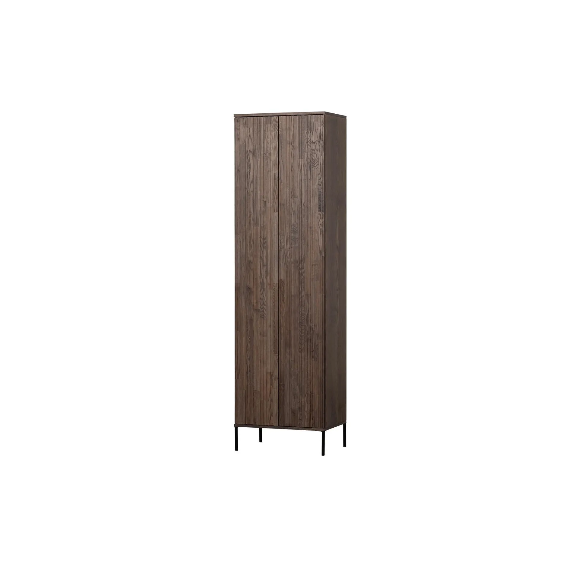 WOOOD Exclusive New Gravure Hoge Kast - Essen - Espresso - 210x60x42