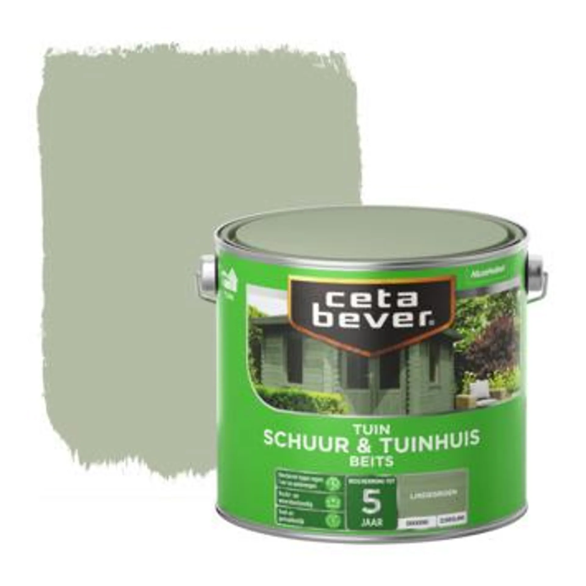 CetaBever Schuur & Tuinhuis dekkend lindegroen 2,5 L