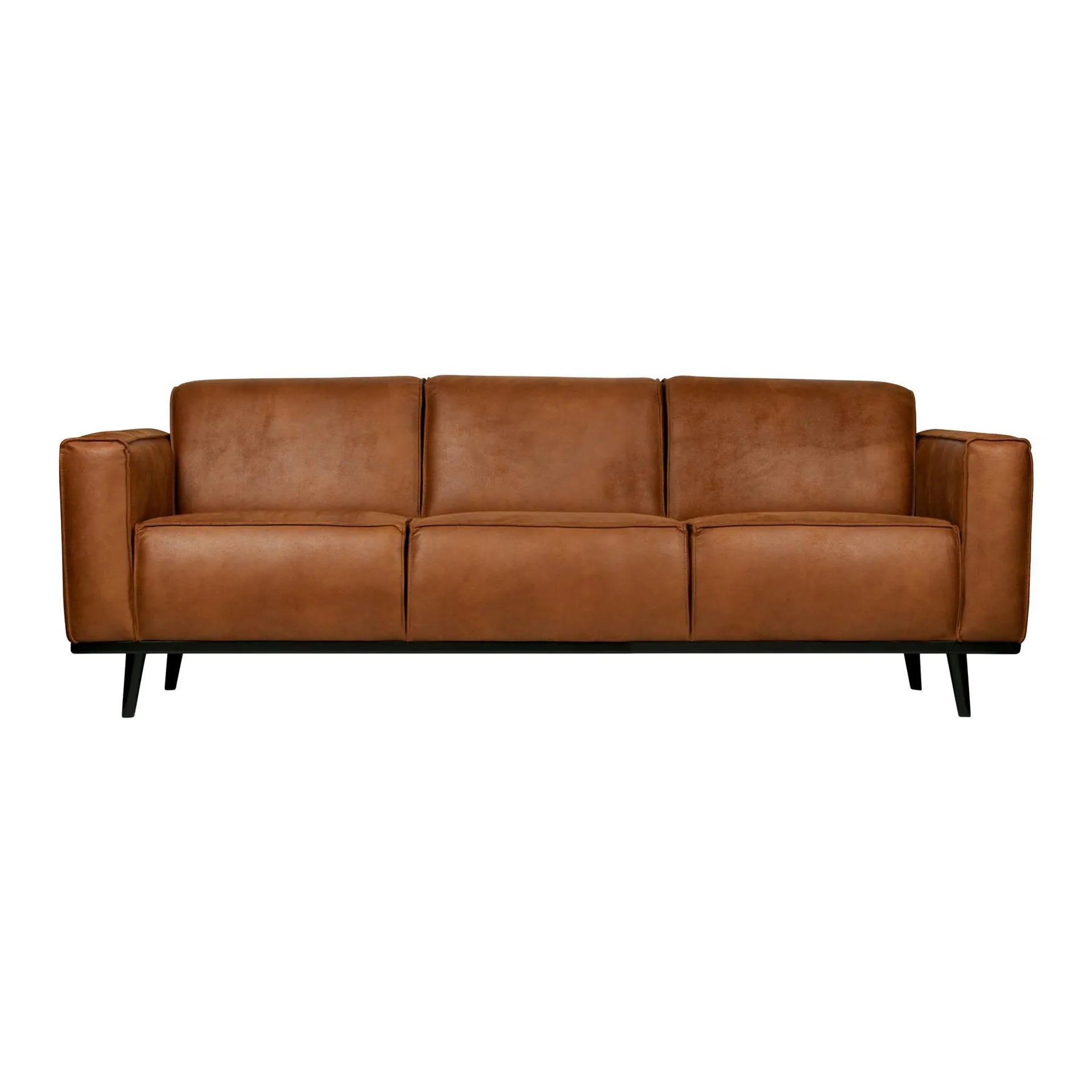 BePureHome Statement 3-zitsbank - Eco-leder - Cognac