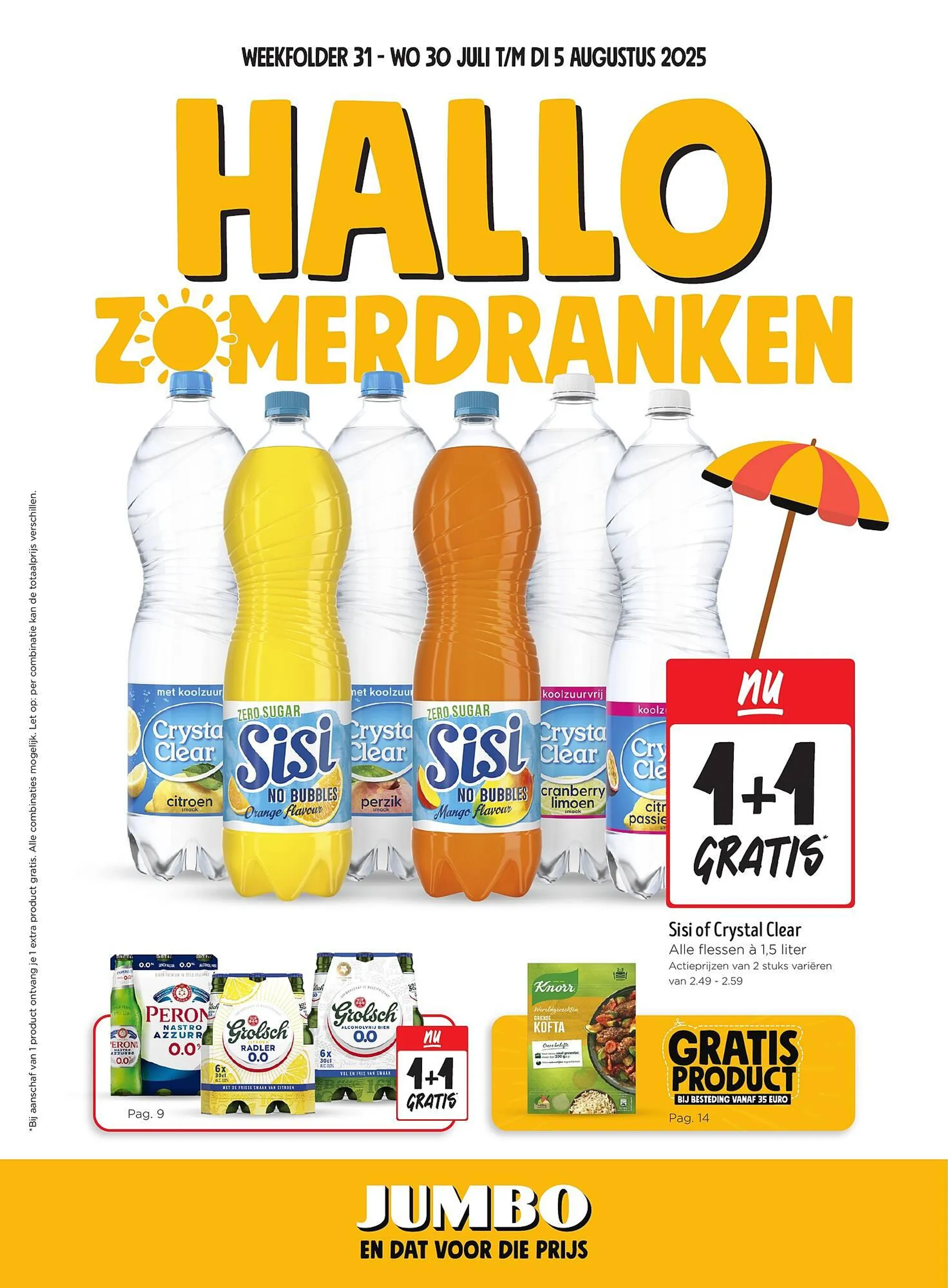 Jumbo folder van 30 juli tot 5 augustus 2025 - Folder pagina 1