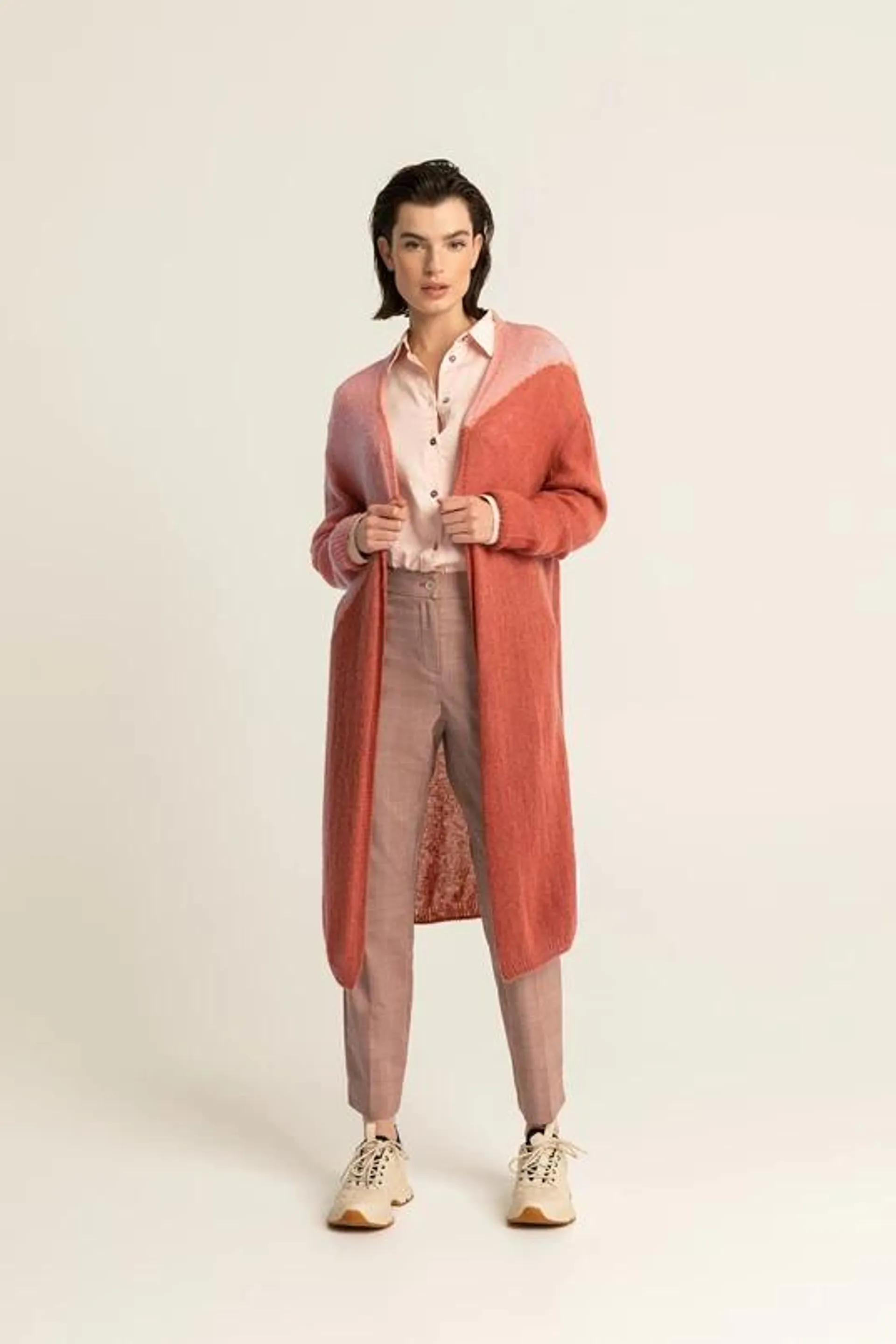 Colourblocking cardigan