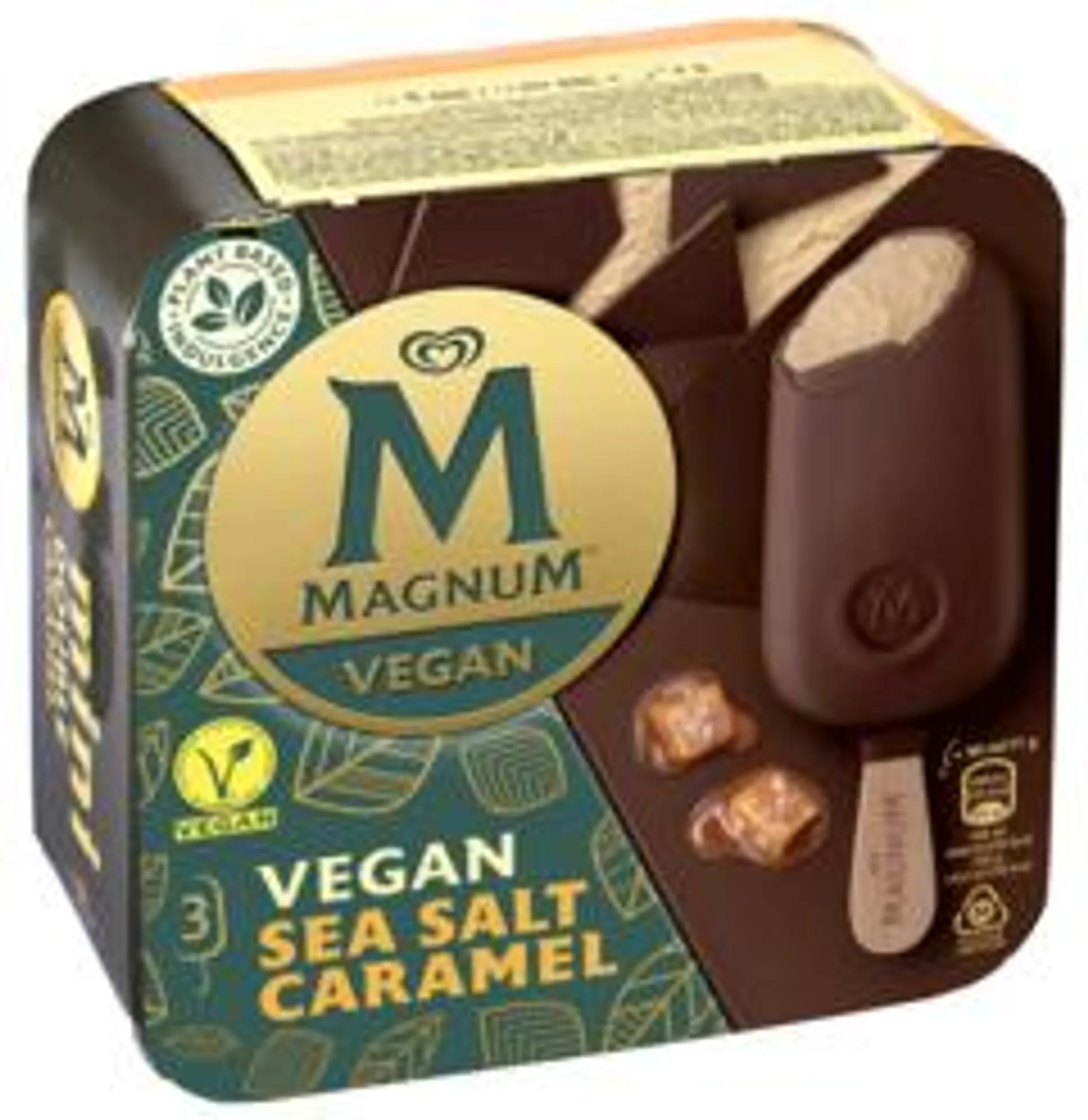 2 pakken Magnum Sea Salt Caramel Vegan 3x90ml