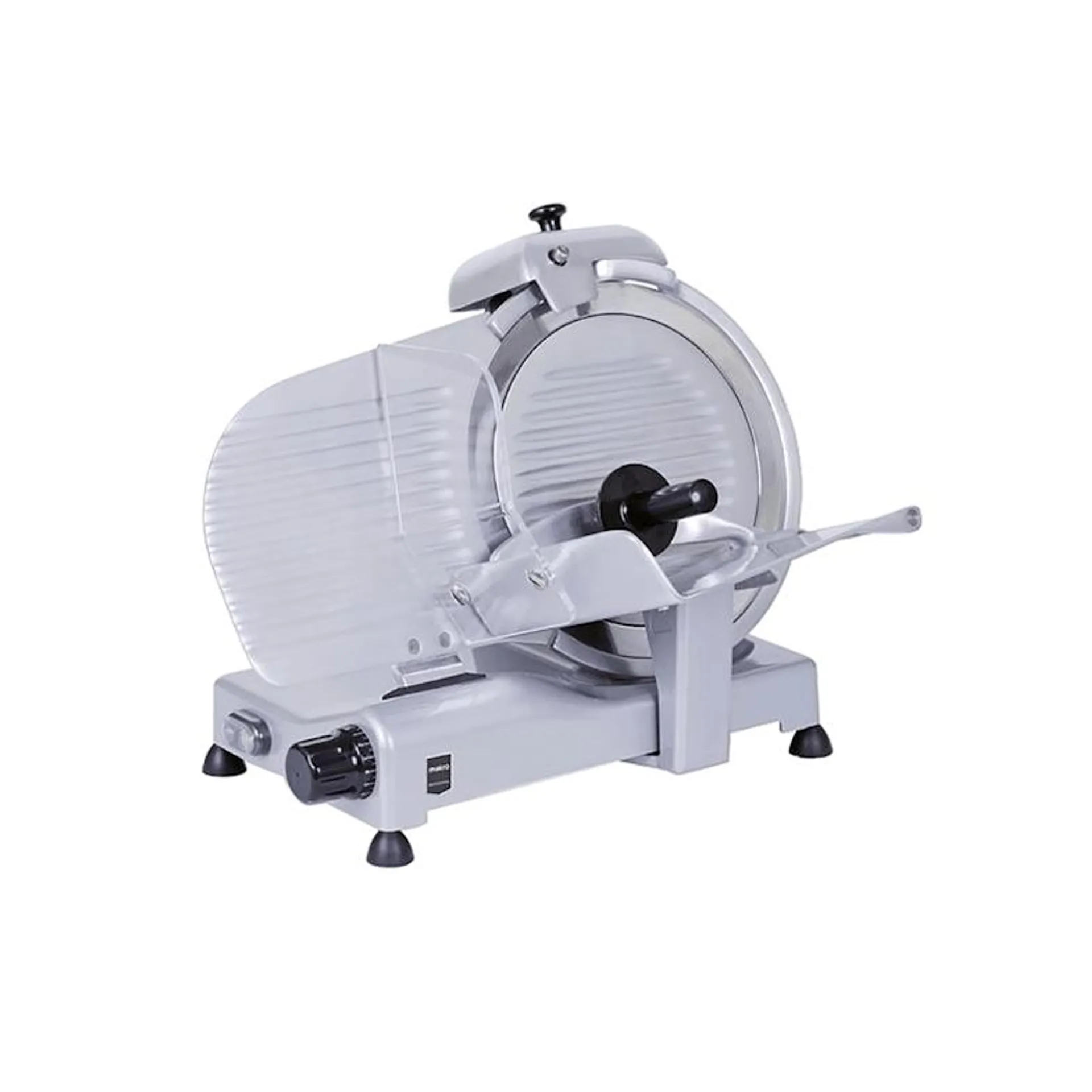 METRO Professional Snijmachine GFS2030, aluminium / roestvrij staal, 55 x 48 x 43 cm, 180 W, mes Ø 30cm, snijdikte: 1-15 mm, zilver