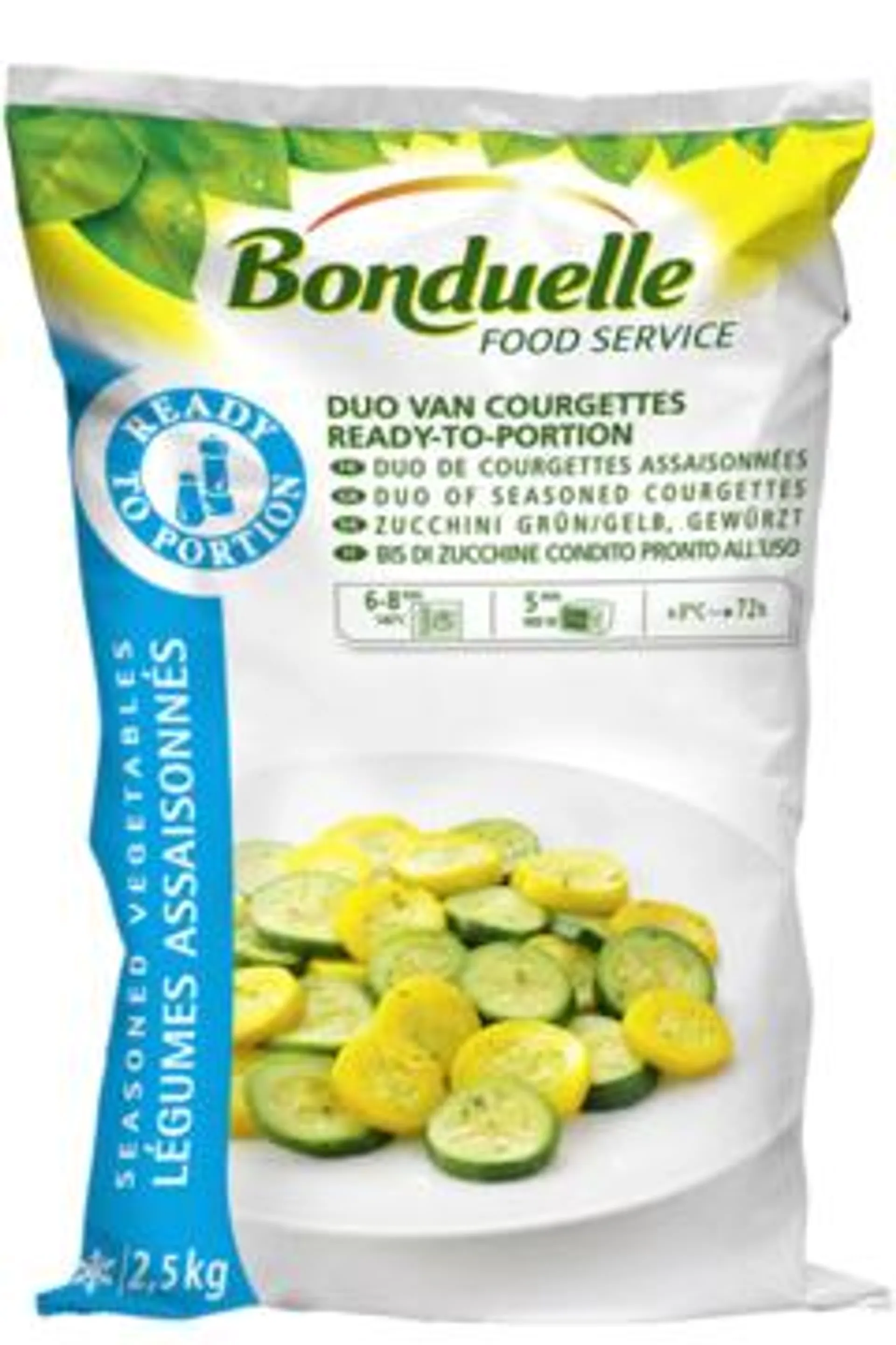 Bonduelle Duo van Courgettes 2,5kg