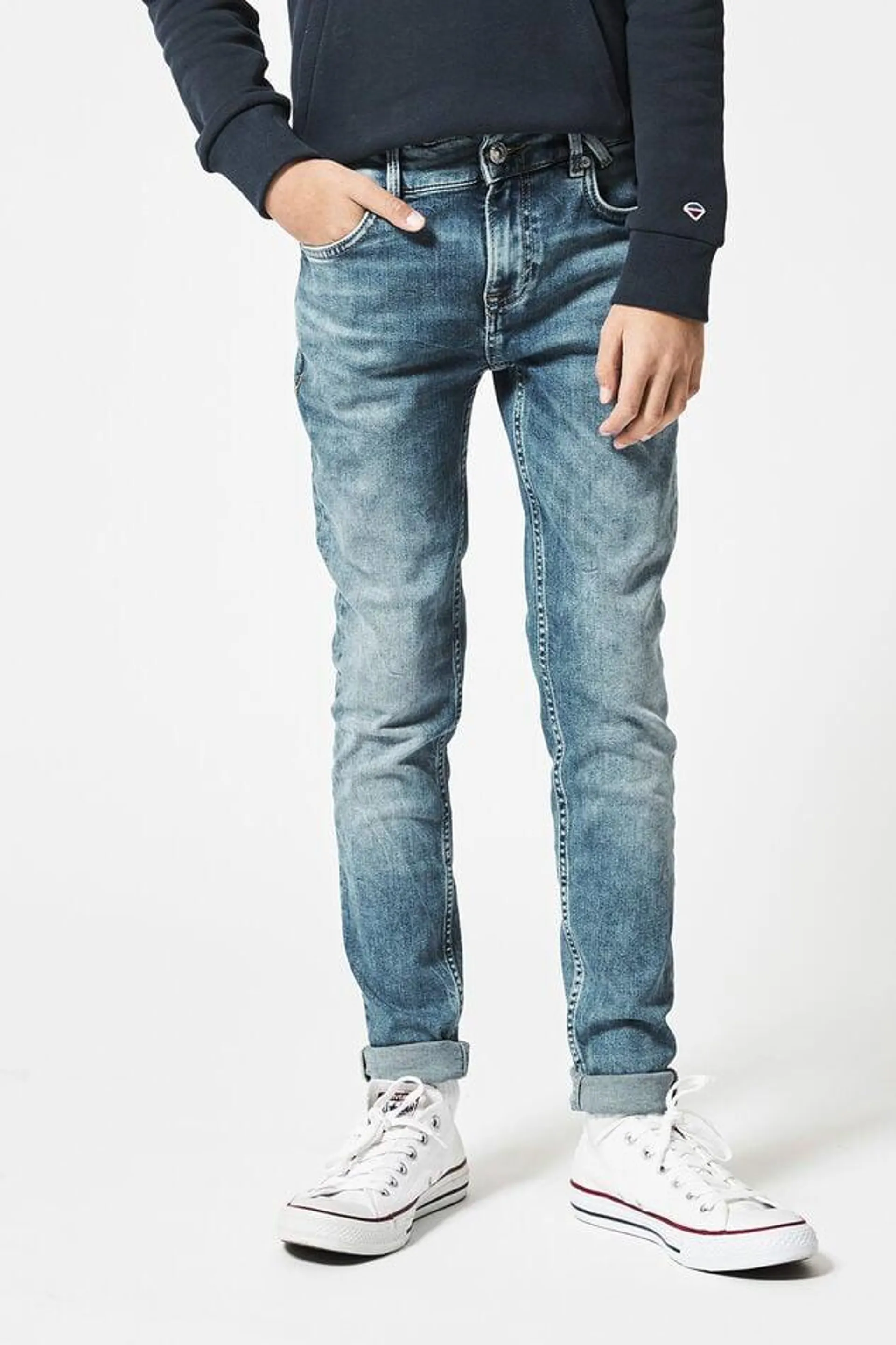 Lightweight skinny jeans met stretch