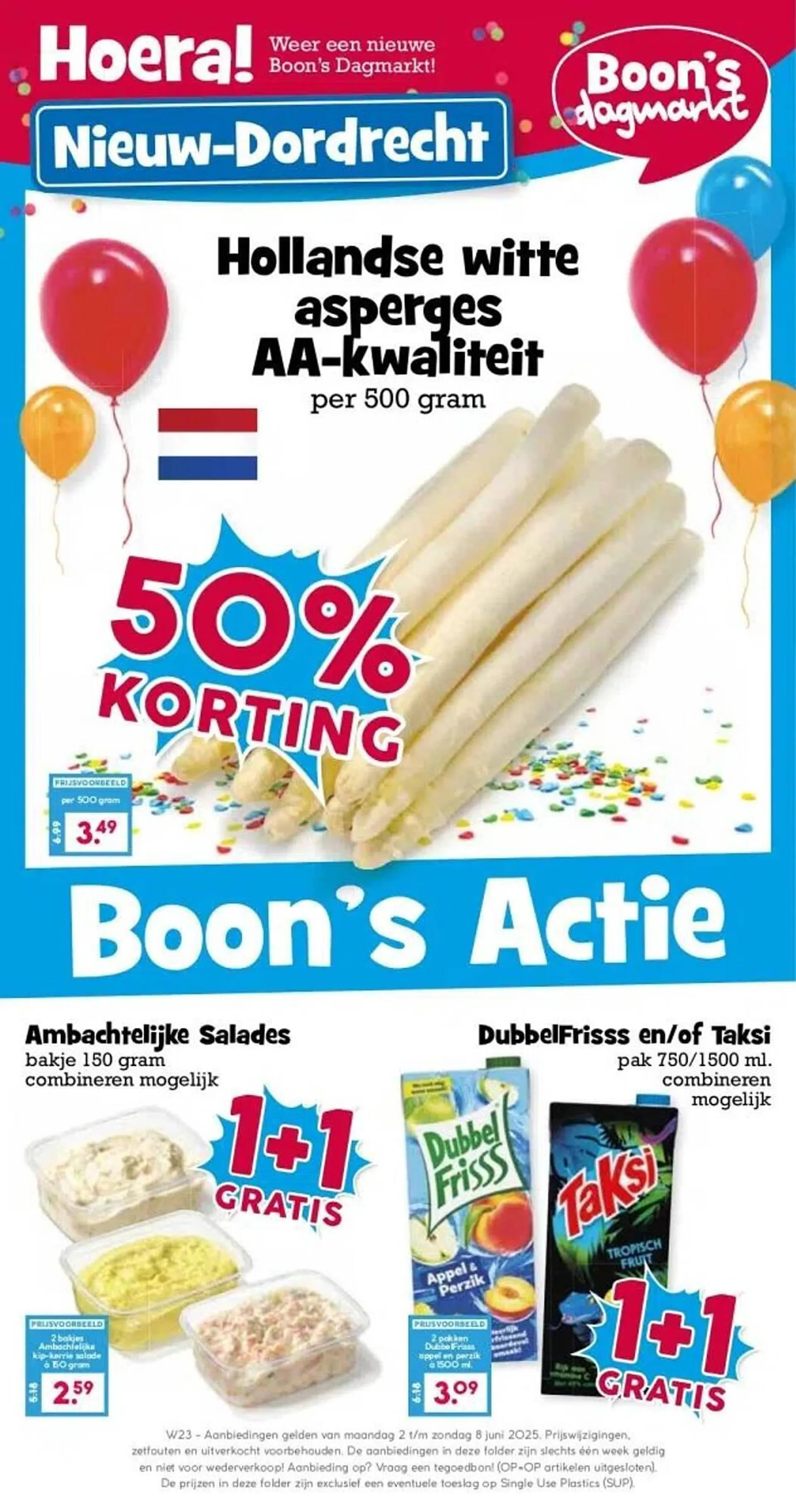 Boon`s Markt folder van 2 juni tot 8 juni 2025 - Folder pagina 1