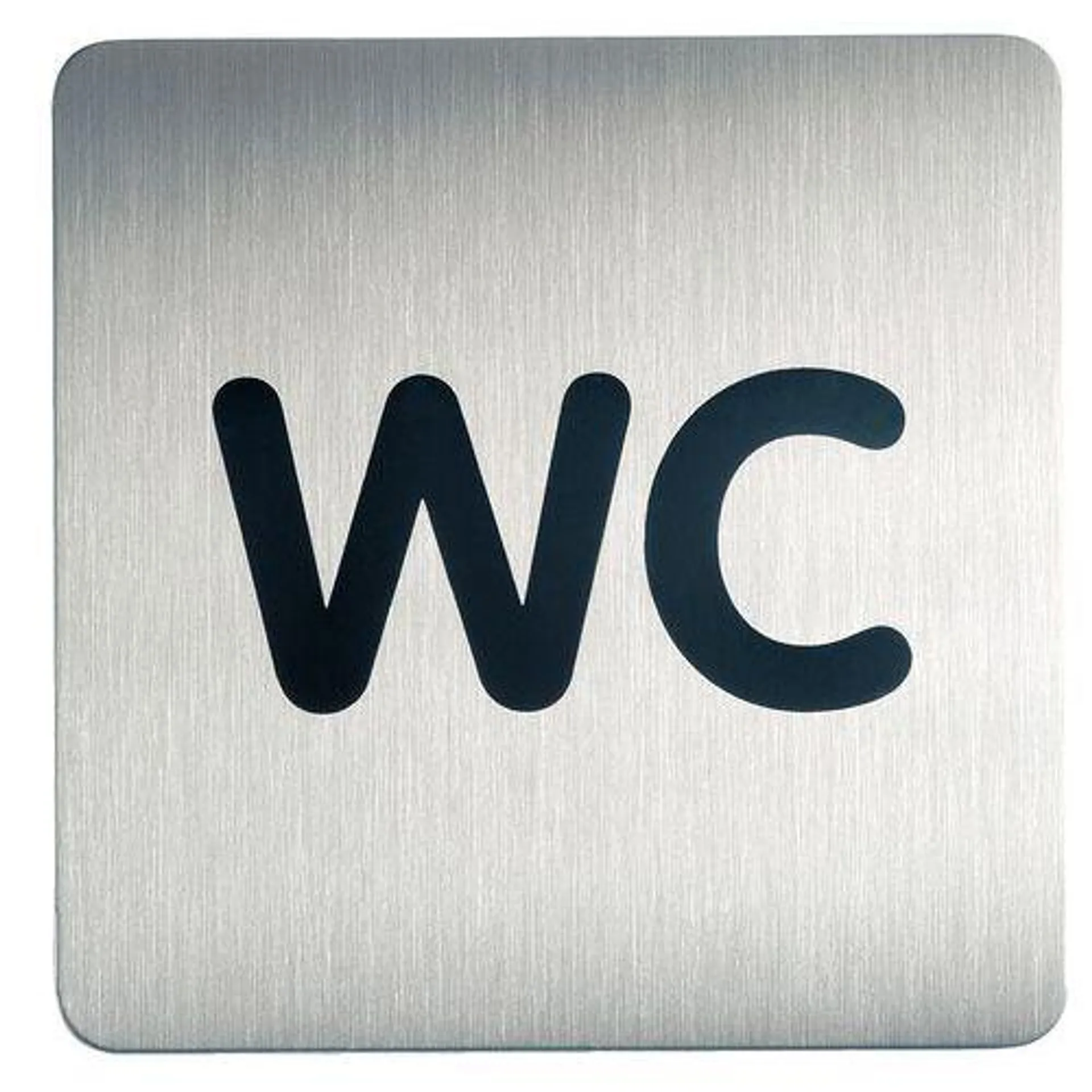 Vierkant design-pictogram toilet - Wc