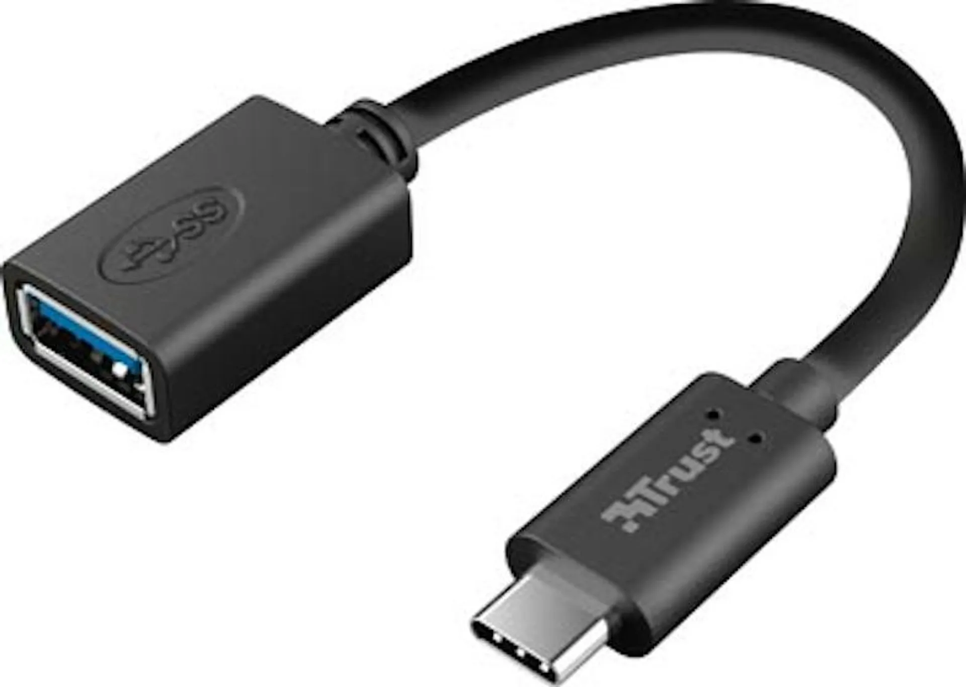 Trust Calyx USB kabel OTG, USB A - USB C, 0,15 m, zwart