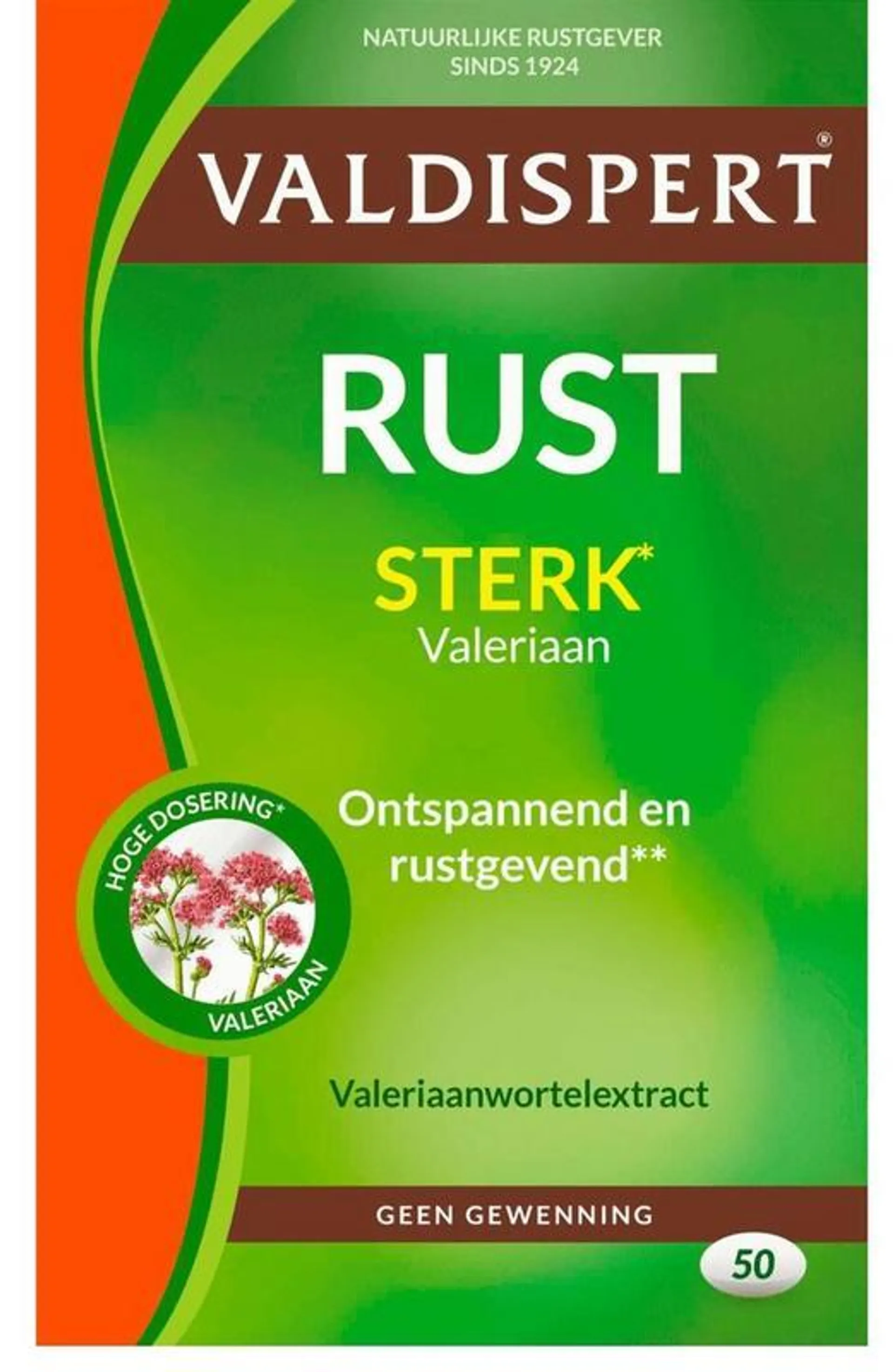 Valdispert Rust sterk 50 dragees