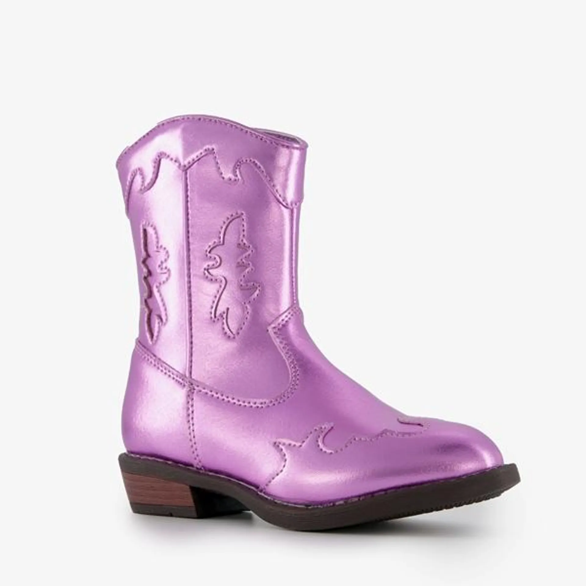 Blue Box meisjes western boots paars metallic